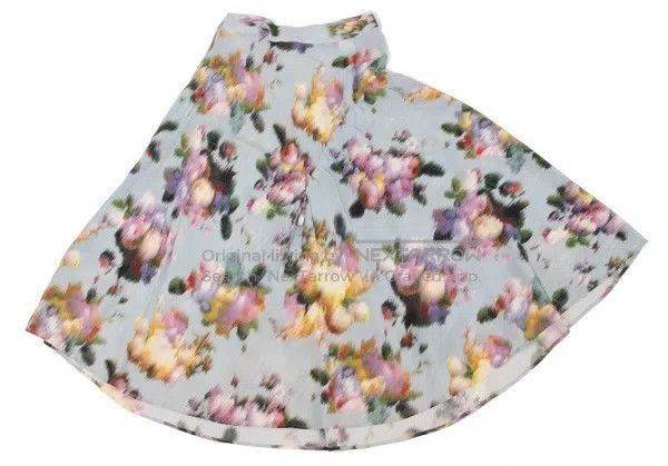 Yohji Yamamoto Yohji Yamamoto size 1 Blur floral silk skirt Size 23" - 6 Thumbnail