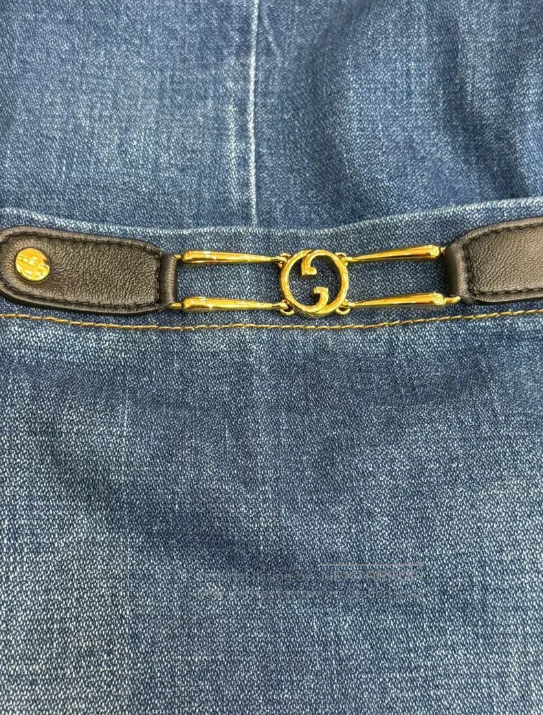 Gucci Gucci Double G metal buckle design denim vest Size XS / US 0-2 / IT 36-38 - 4 Thumbnail