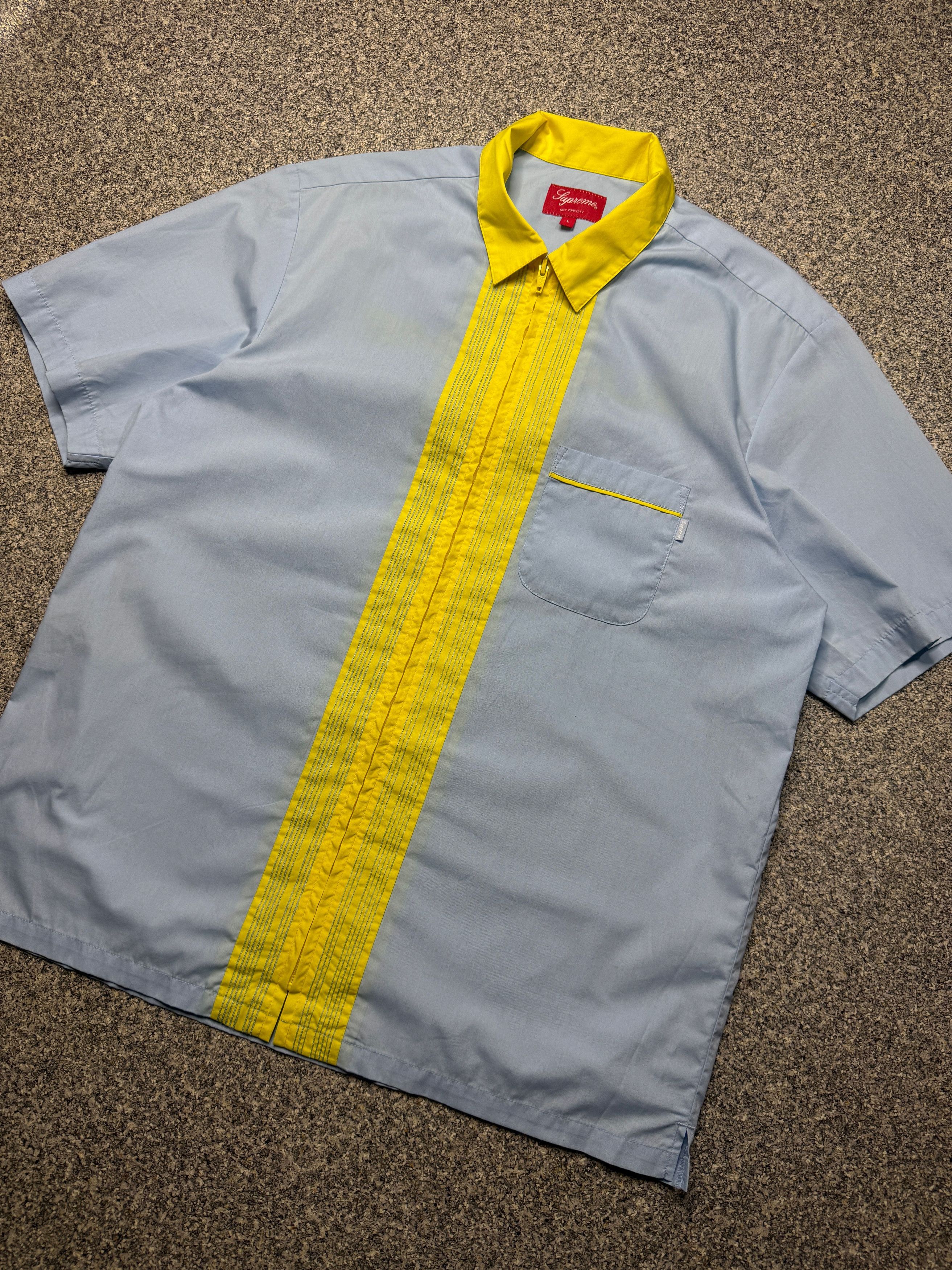 Supreme Bowling Zip S/S Shirt Size US L / EU 52-54 / 3 - 3 Thumbnail