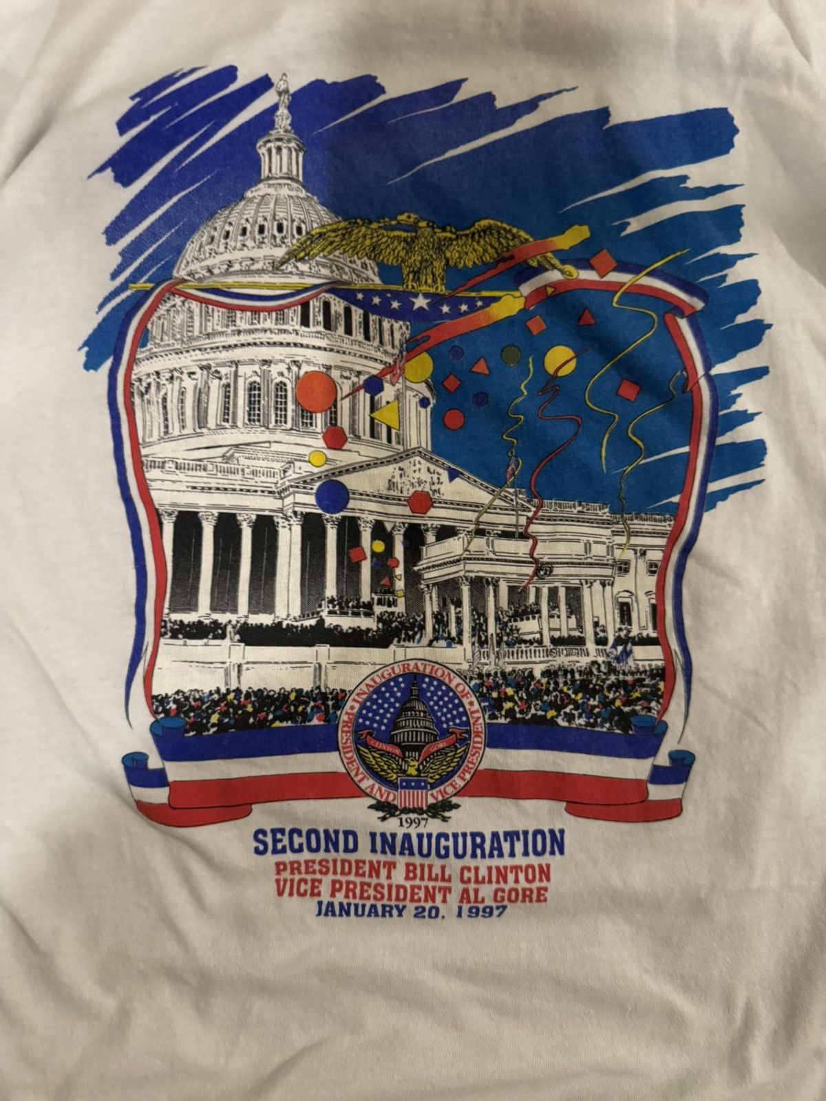 All Sport Vintage 1997 Bill Clinton Second Inauguration tee Size US XL / EU 56 / 4 - 2 Thumbnail