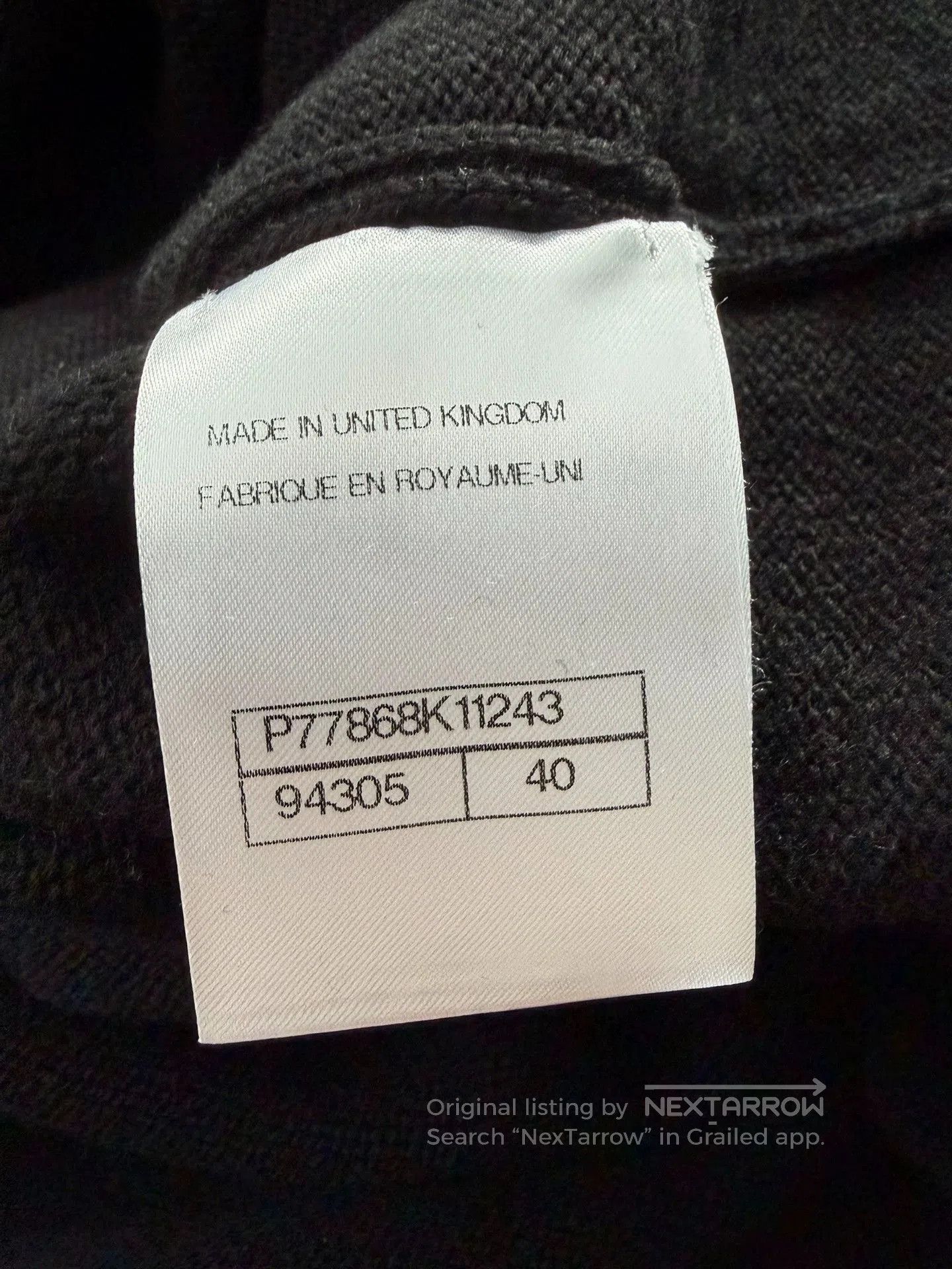 Chanel Chanel Black Knit Backpack Buckle Cardigan. Size US XL / EU 56 / 4 - 5 Thumbnail