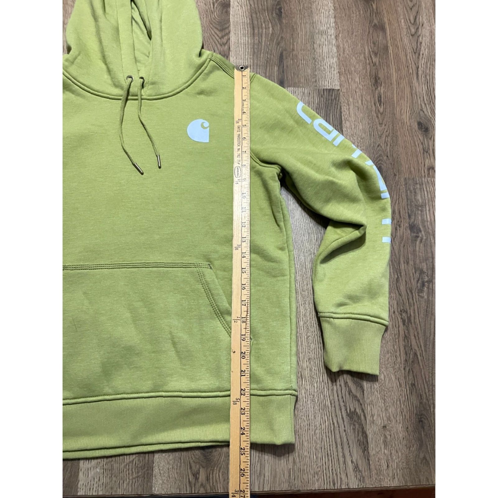 Carhartt Carhartt Hoodie Womens Size Small Green Pullover Relaxed Fit Drawstring Size S / US 4 / IT 40 - 7 Thumbnail
