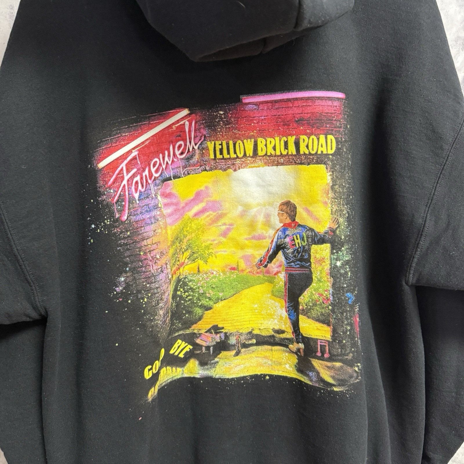 Band Tees Elton John Farewell Yellow Brick Road Hoodie Sweatshirt XL Size US XL / EU 56 / 4 - 1 Thumbnail