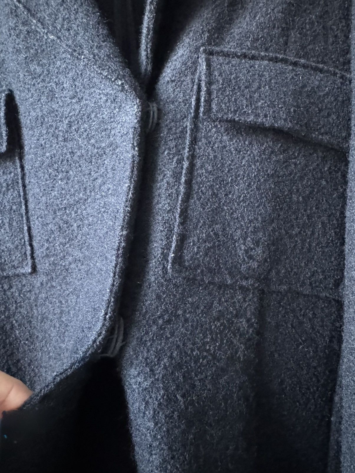 Marni Vintage Marni Wool Coat Black IT 40 US 6 Winter 2009 Unlined Size S / US 4 / IT 40 - 7 Thumbnail