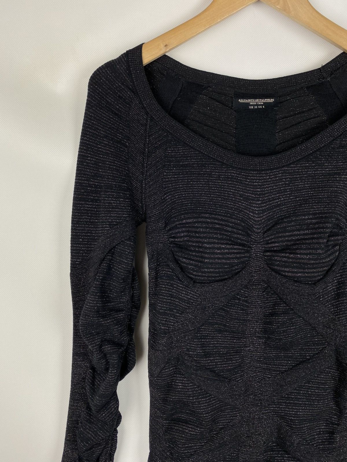Allsaints × Japanese Brand Allsaints Vikrama Bodycon ladies long sleeve metal dress Size M / US 6-8 / IT 42-44 - 4 Thumbnail