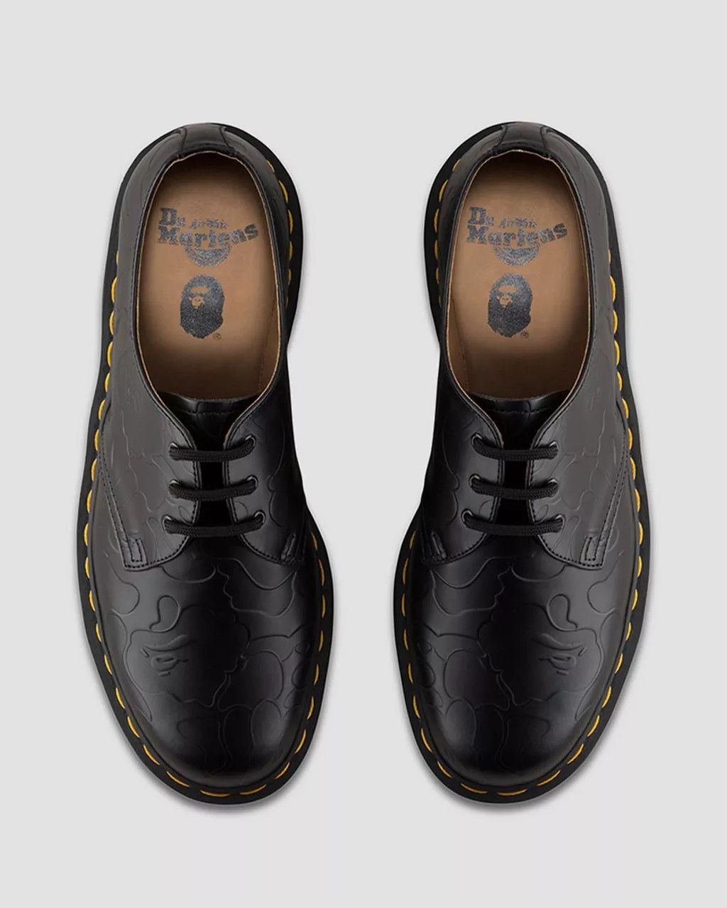 Bape × Dr. Martens Bape x Dr Martens 1461 “Smooth Emboss Bape” Oxfords Size US 7 / EU 40 - 3 Thumbnail