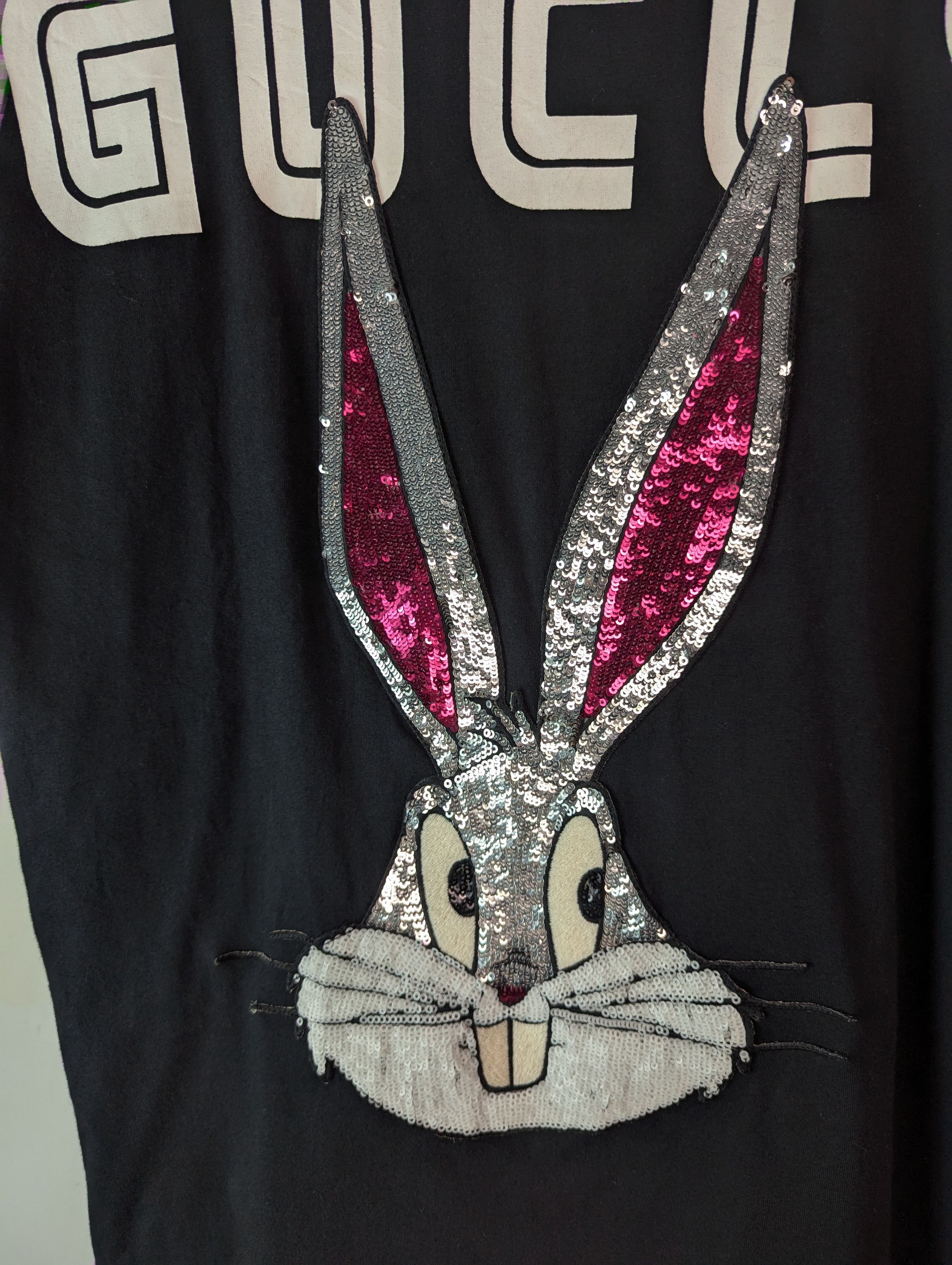 Gucci Gucci Crystal Bugs Bunny T-shirt Size XS / US 0-2 / IT 36-38 - 3 Thumbnail