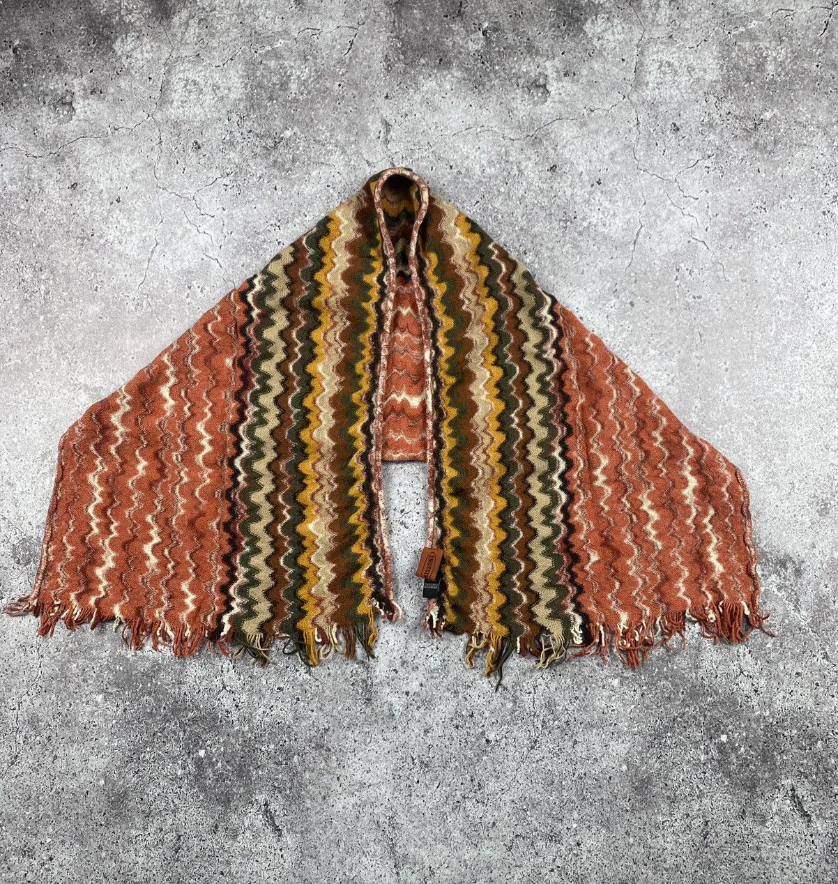 Missoni × Vintage Vintage Missoni classic knit design muffler scarf Lana wool Size ONE SIZE - 6 Thumbnail