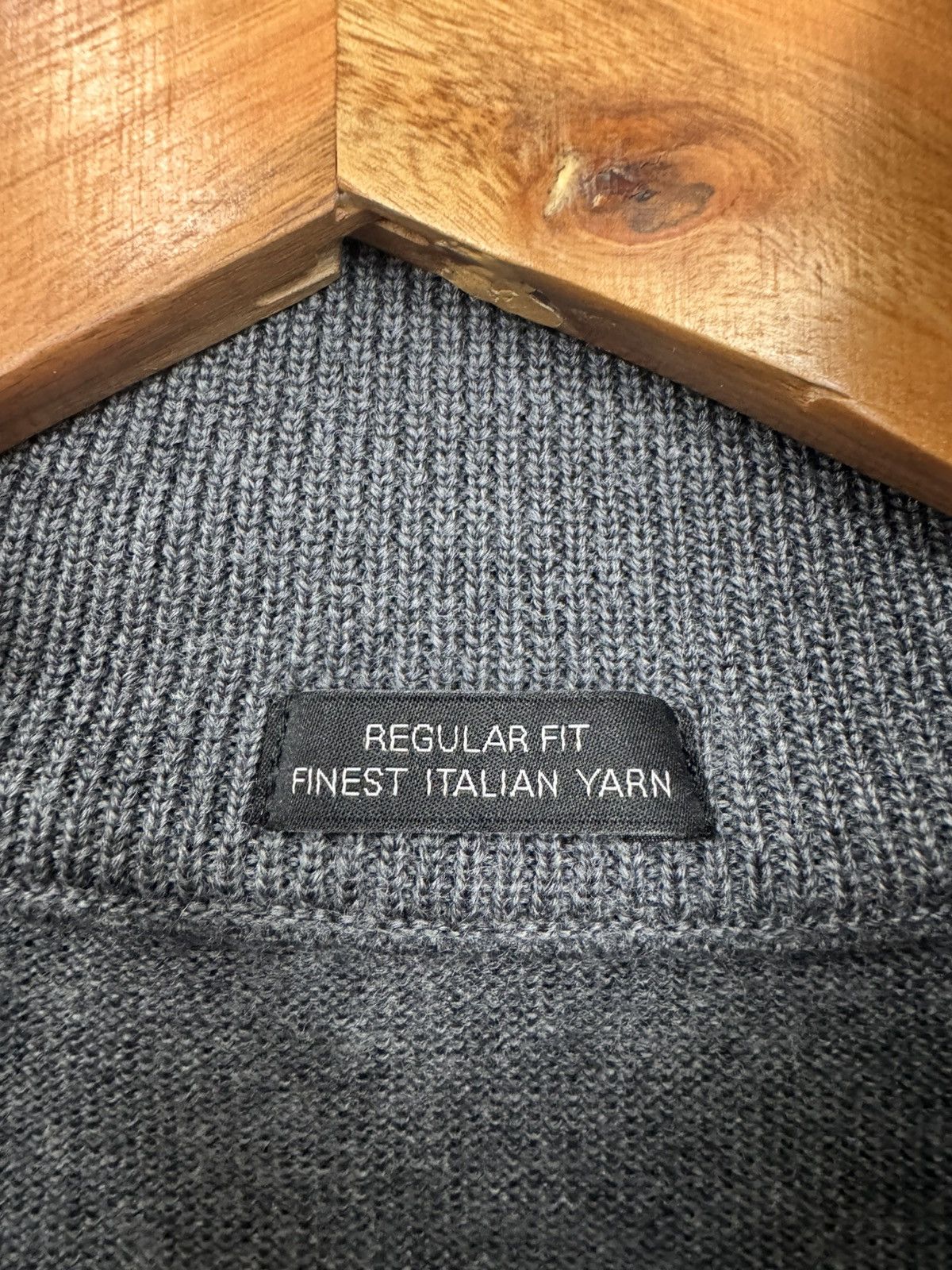 Hugo Boss Hugo Boss Men Knitted Zip-Up Sweater Gray Size M Size US M / EU 48-50 / 2 - 6 Thumbnail