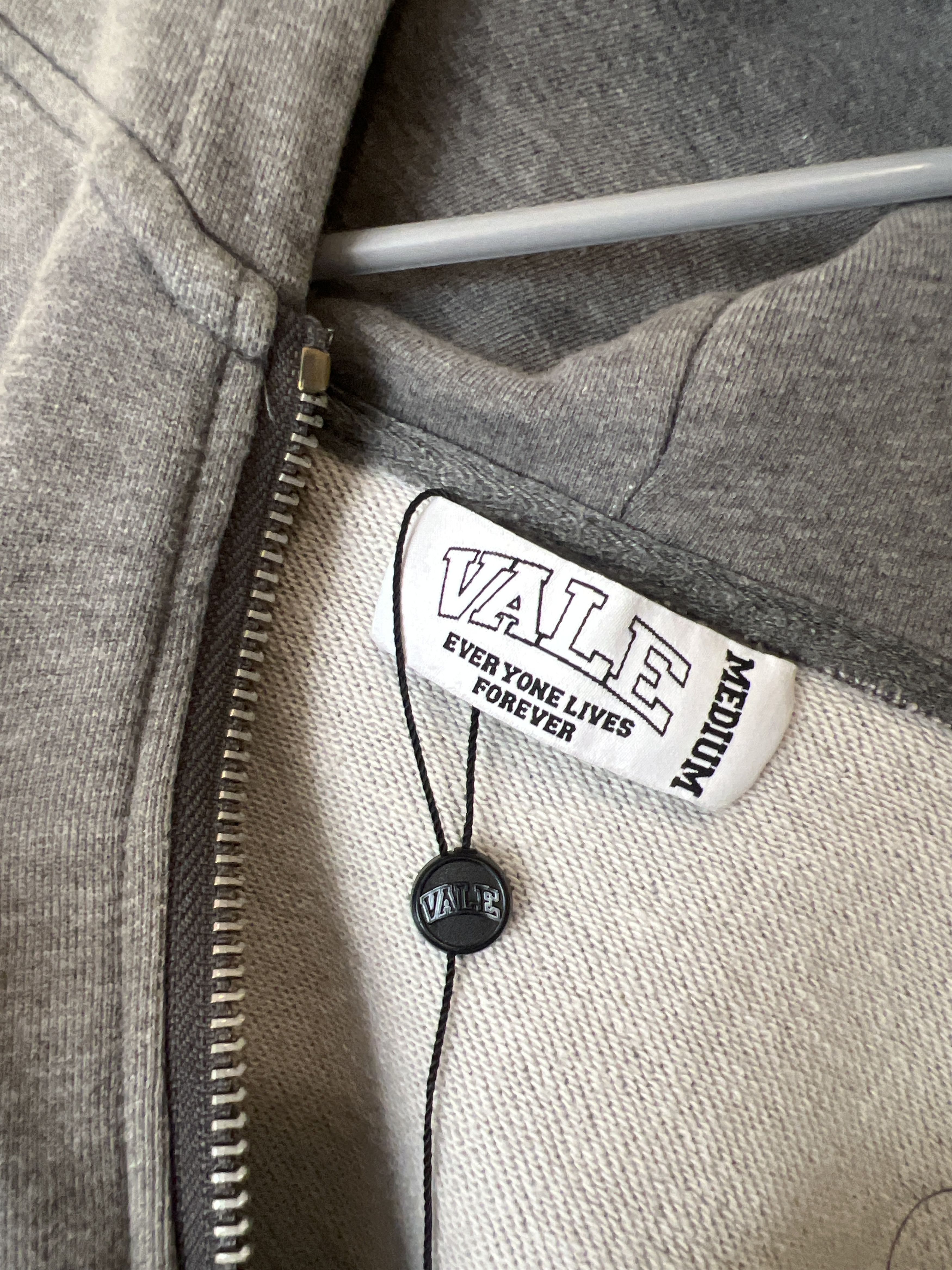 Vale Grey Zip-up Jacket