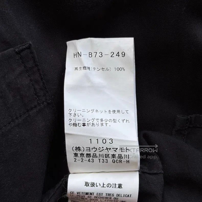 Yohji Yamamoto YOHJI YAMAMOTO Asymmetrical Collar Tencel Shirt Size US L / EU 52-54 / 3 - 8 Thumbnail