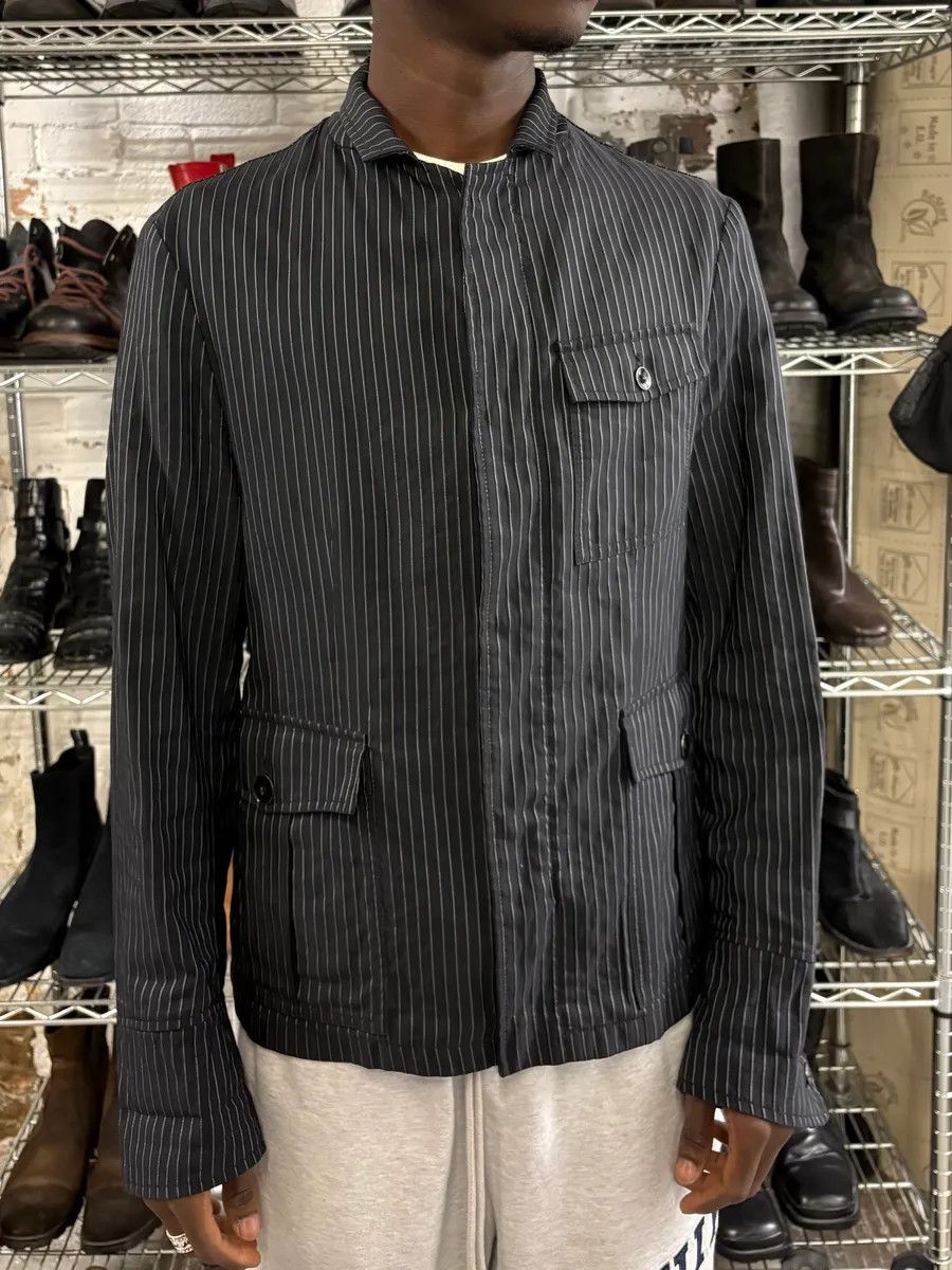 Emporio Armani 2000s Emporio Armani Vertical Stripes Jacket Size US M / EU 48-50 / 2 - 2 Thumbnail