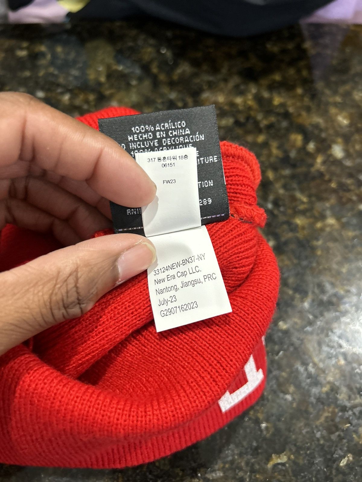New Era × Supreme Supreme x new era varsity beanie Size ONE SIZE - 6 Thumbnail