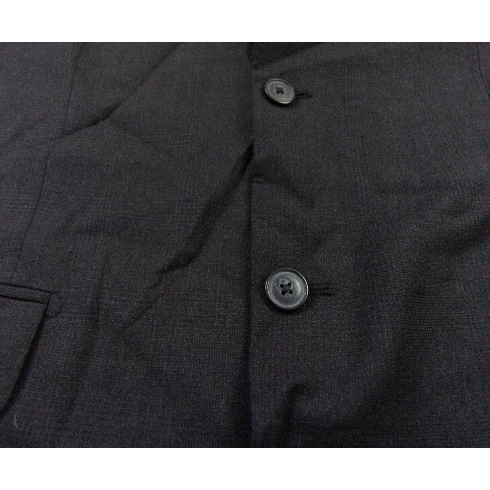 Vintage Jhane Barnes Men's Blazer 40 Regular Black Wool Sport Coat Size 40R - 4 Thumbnail