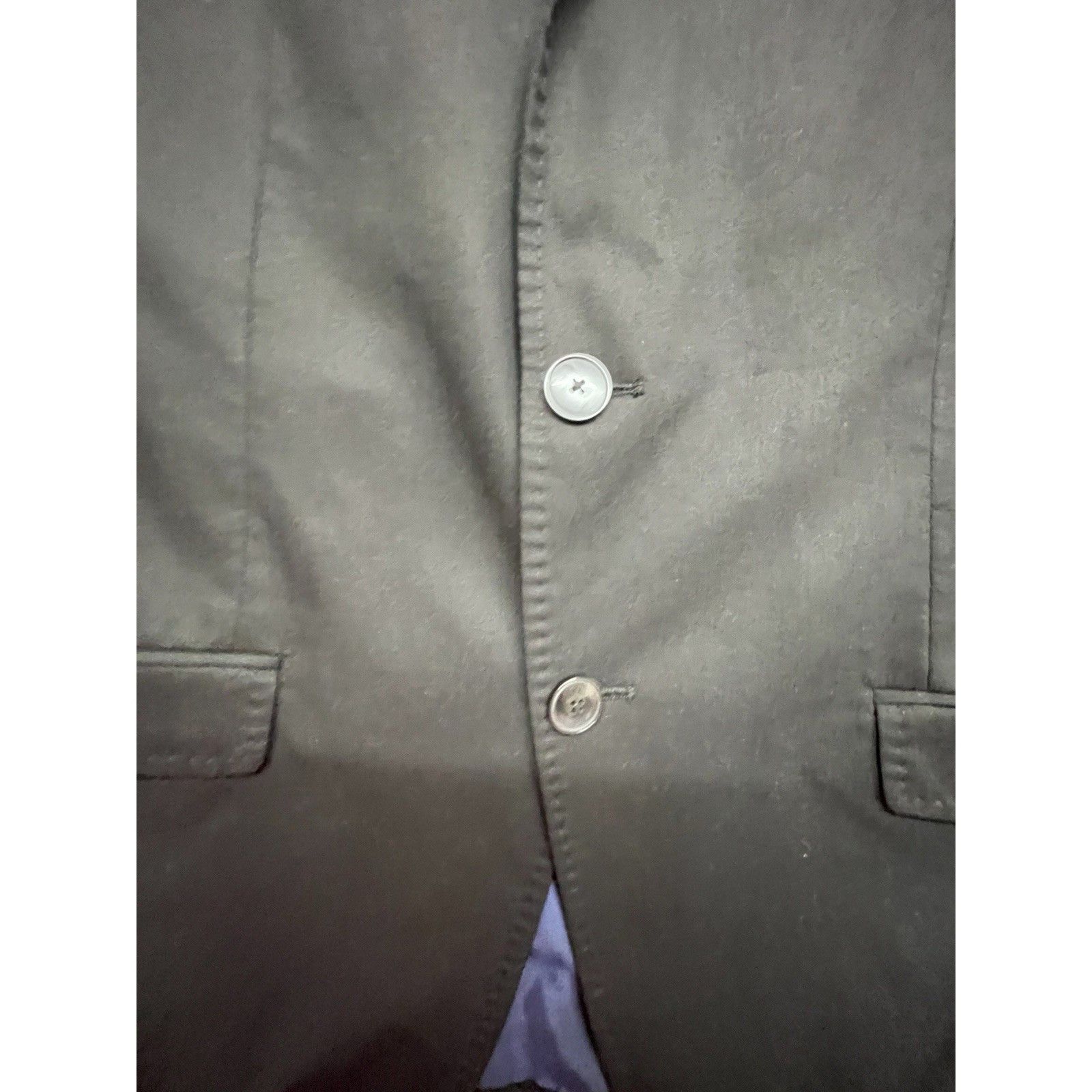 Other ZARA MAN Black Suit Jacket Blazer USA 40 Slim Fit Blue Lined Size 40R - 4 Thumbnail