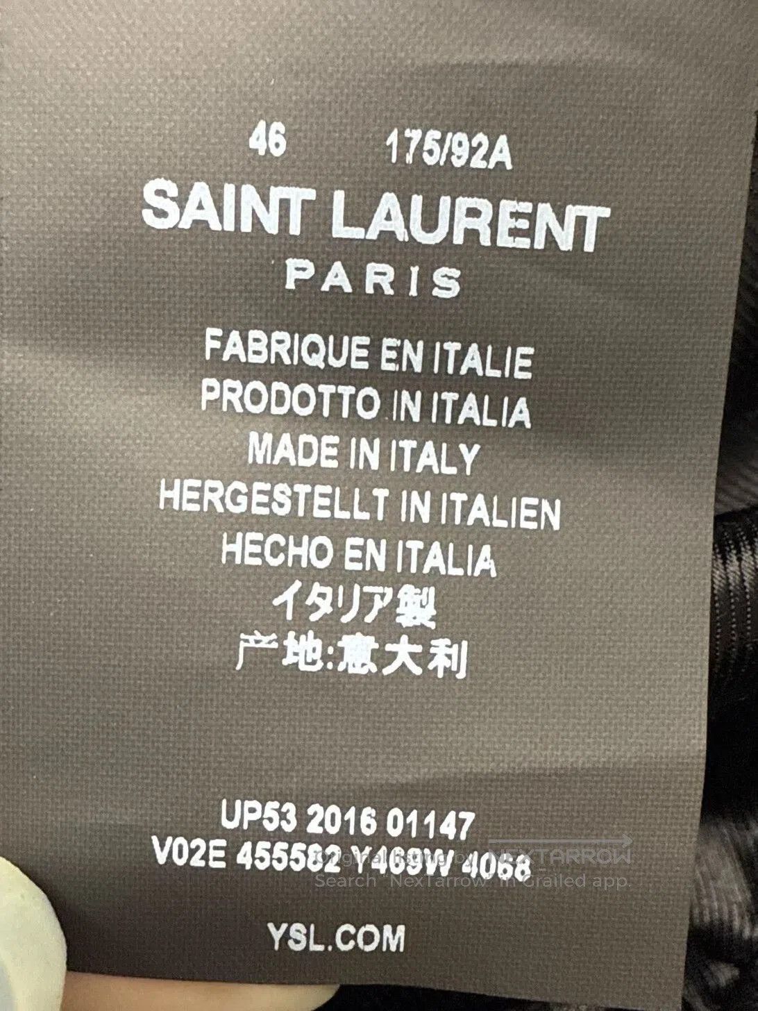 Saint Laurent Paris Saint Laurent Blue Silk Bomber Jacket. Size L / US 10 / IT 46 - 6 Thumbnail