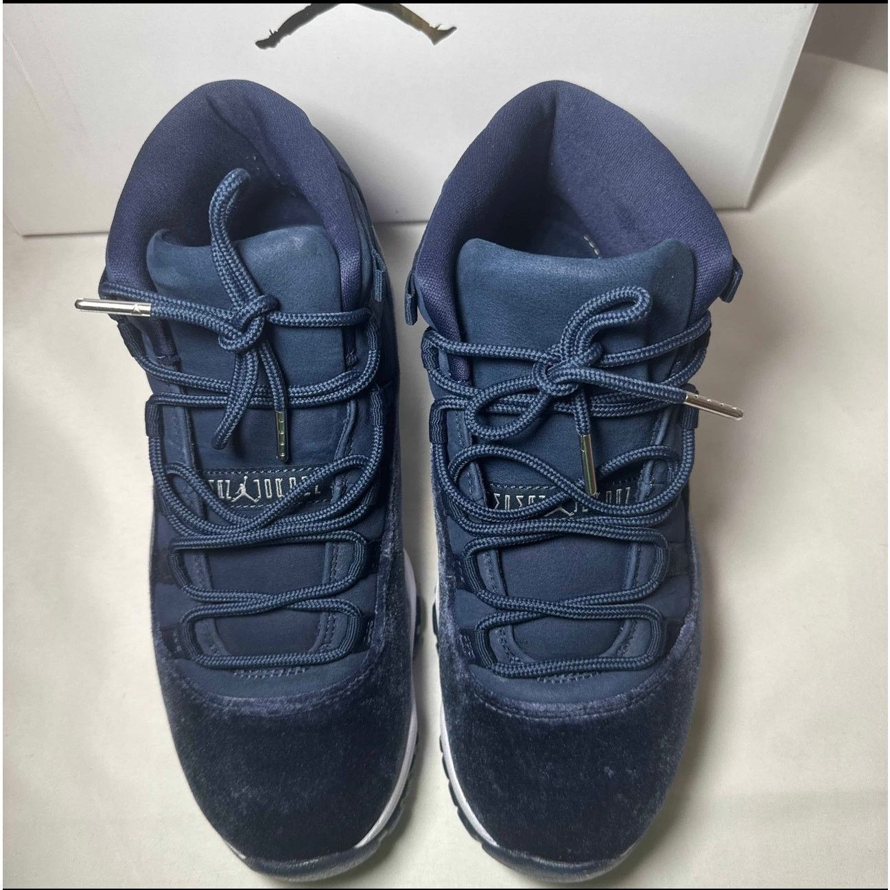Jordan Brand × Nike Size 9 Air Jordan 11 Retro Midnight Navy Velvet Womens Shoes Size US 9 / IT 39 - 4 Thumbnail