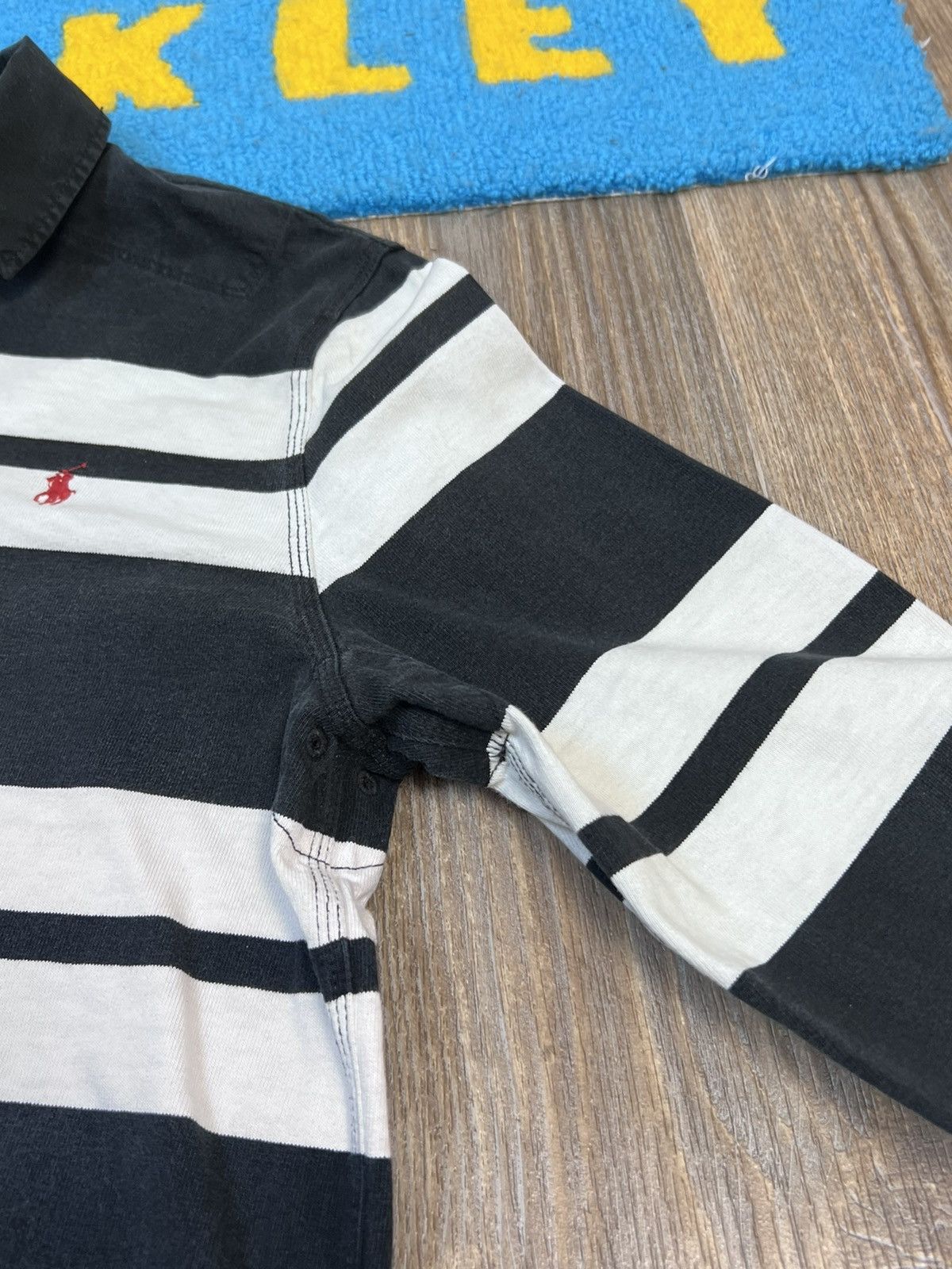 Polo Ralph Lauren Vintage Polo Ralph Lauren Stripped Rugby Long Sleeve Shirt Size US L / EU 52-54 / 3 - 7 Thumbnail