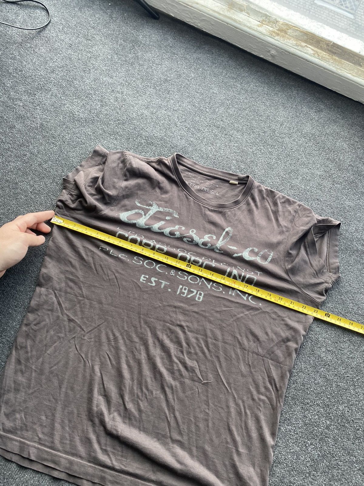 Diesel 🔥Opium Punk Diesel Brown gothic emo T shirt tee men M Size US M / EU 48-50 / 2 - 6 Thumbnail