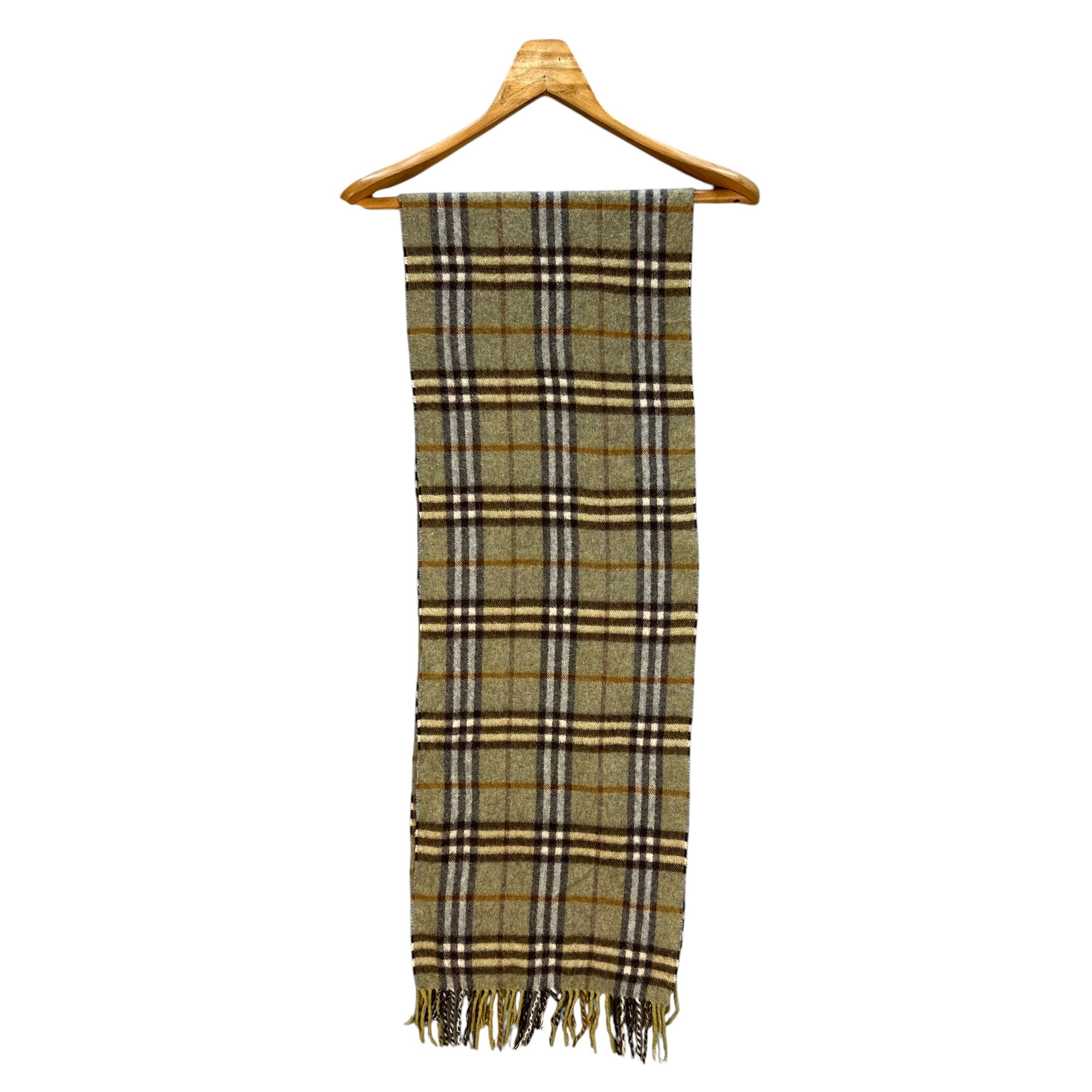 Burberry Vintage 90’s BURBERRYS Nova Check Cashmere Muffler #A65-1554 Size ONE SIZE - 2 Thumbnail
