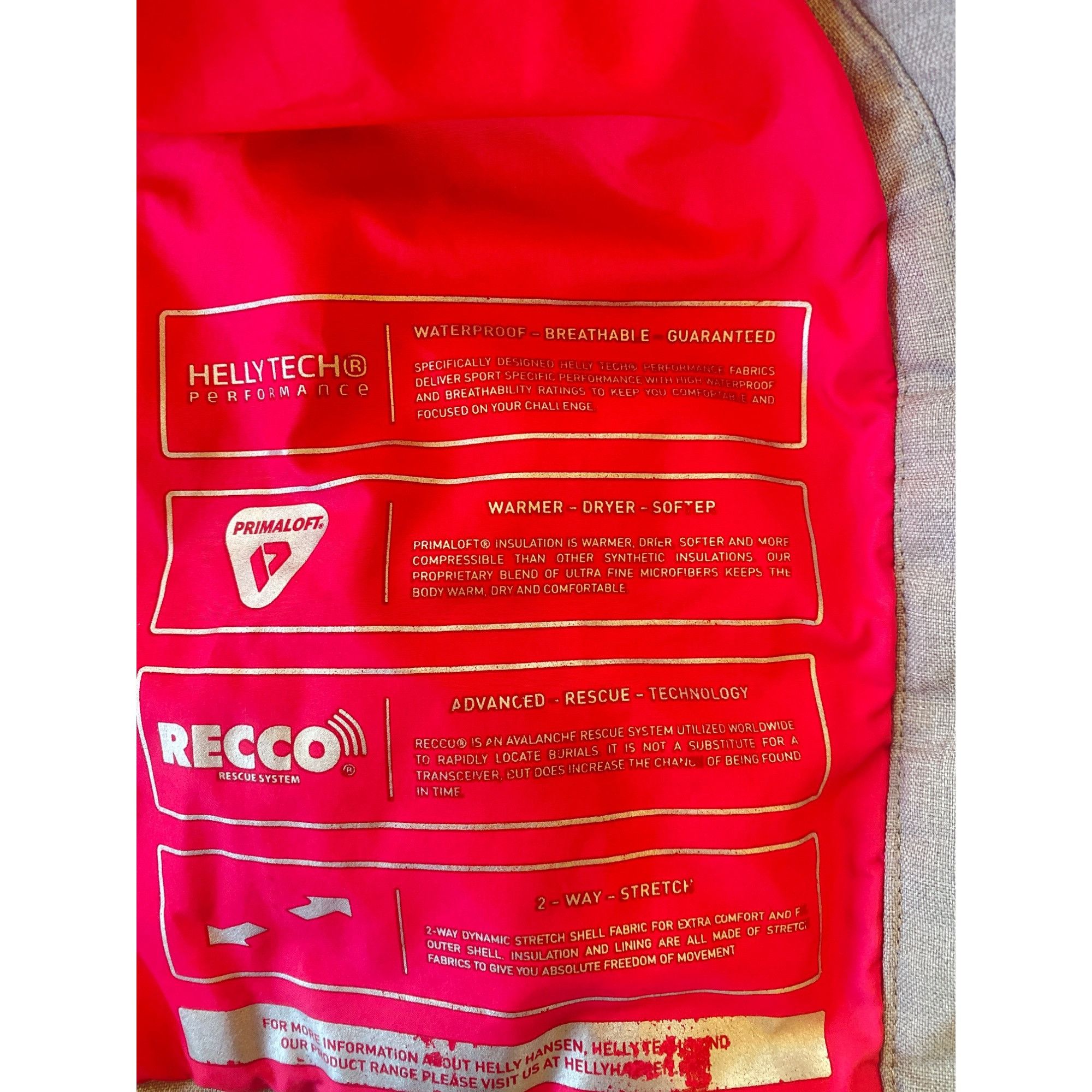 Helly Hansen Helly Hansen Performance Tech RECCO Insulated Ski Jacket W’s Size XS / US 0-2 / IT 36-38 - 9 Thumbnail