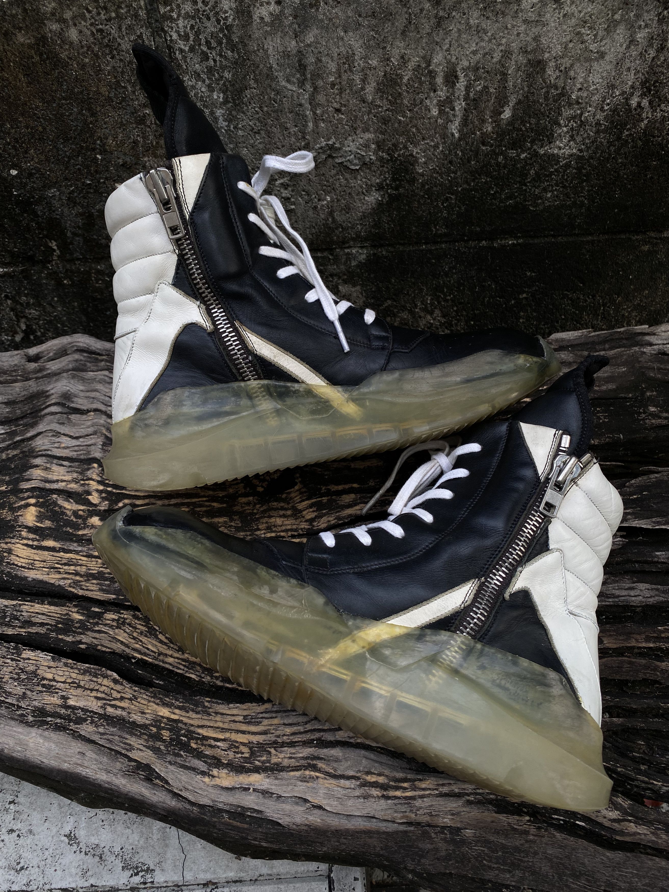 Rick Owens *RARE* Rick Owens Geobasket Transparent Sole Sneakers EU40 Size US 7 / EU 40 - 3 Thumbnail