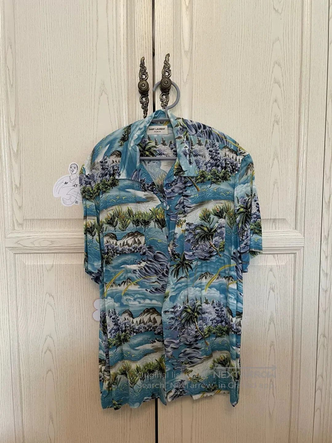 Saint Laurent Paris Saint Laurent Floral Short Sleeve Shirt. Size US S / EU 44-46 / 1 - 1 Thumbnail