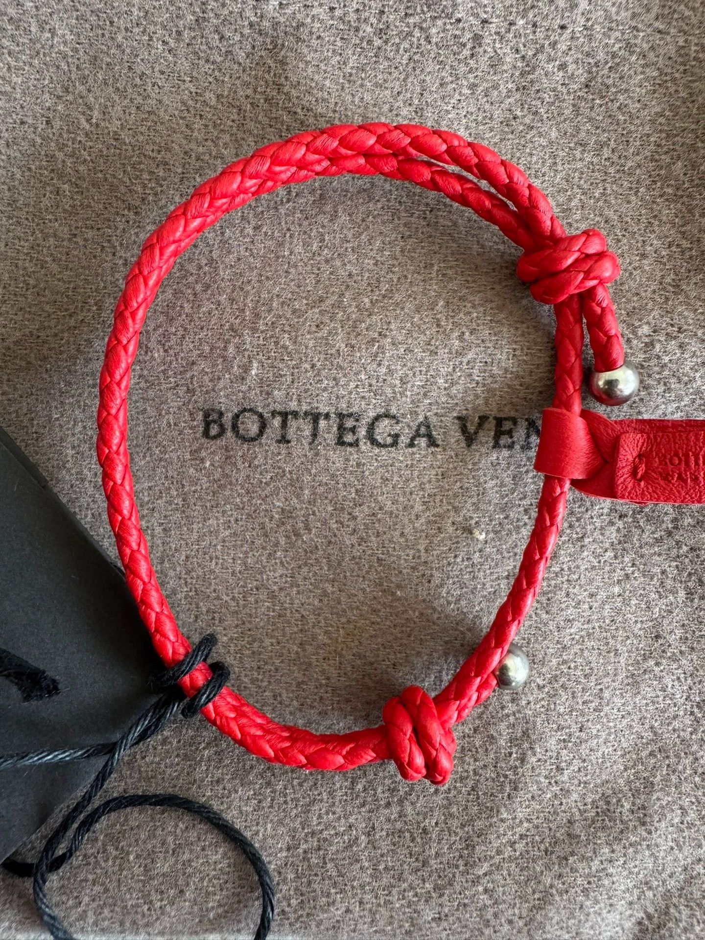 Bottega Veneta BV red unisex new with tags bracelet Size ONE SIZE - 4 Thumbnail