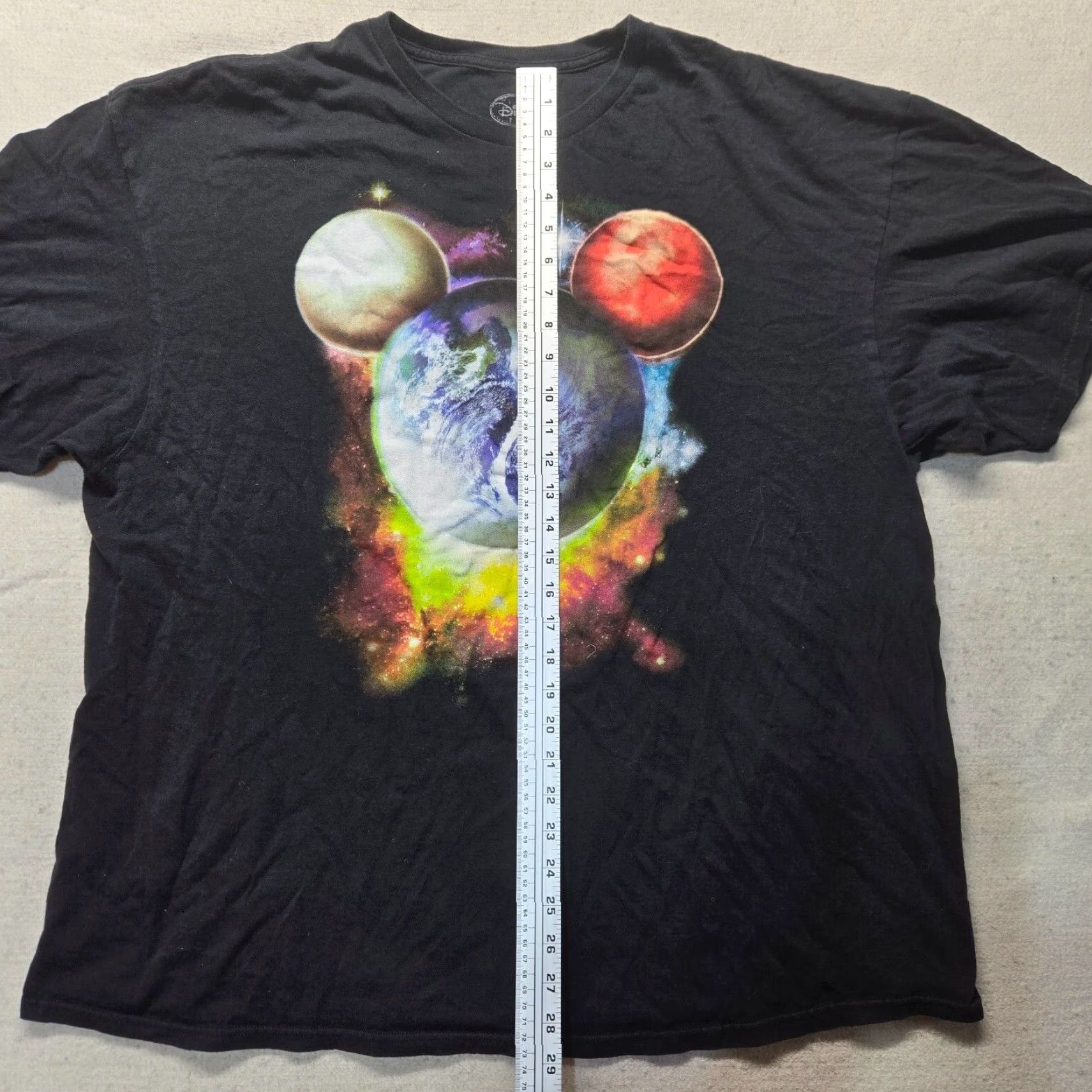 Disney Disney Mickey Mouse Earth Space Graphic Black Tee T-Shirt Adult Men's 3XL XXXL Size US XXL / EU 58 / 5 - 6 Thumbnail