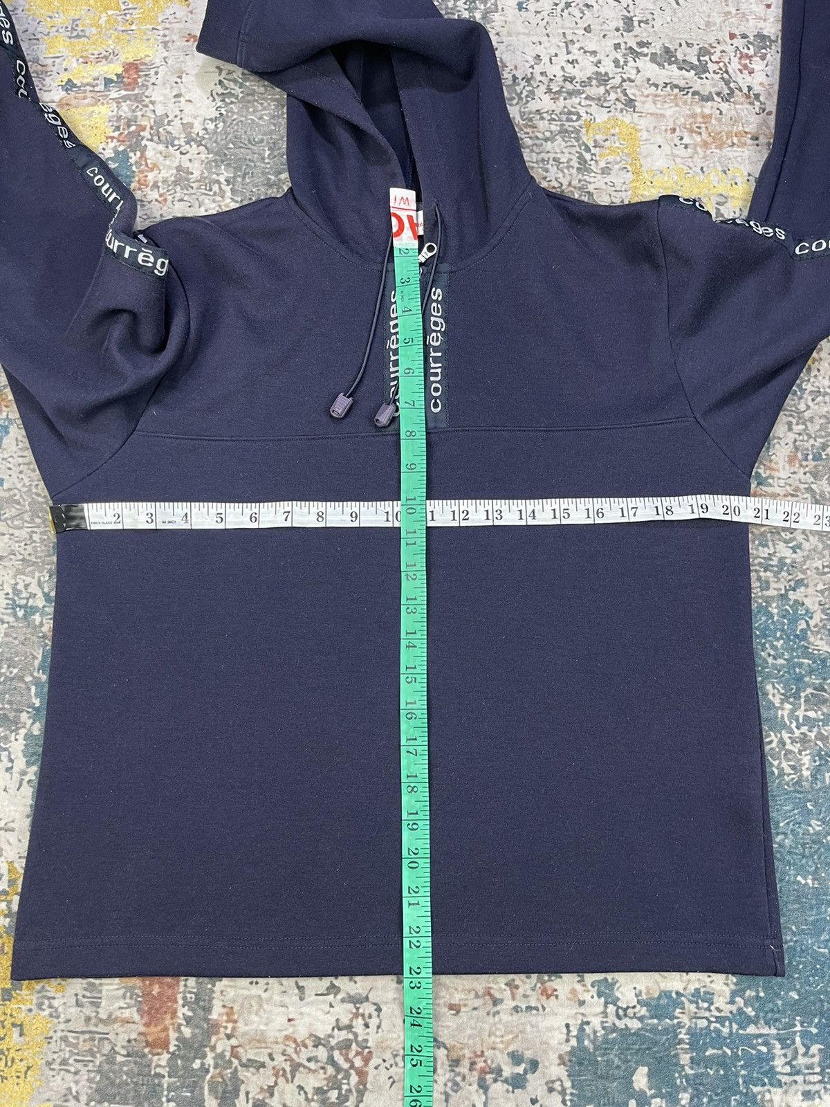Courreges Courreges Zip Up Side Tape Pull Over Hoodies Size M / US 6-8 / IT 42-44 - 7 Thumbnail