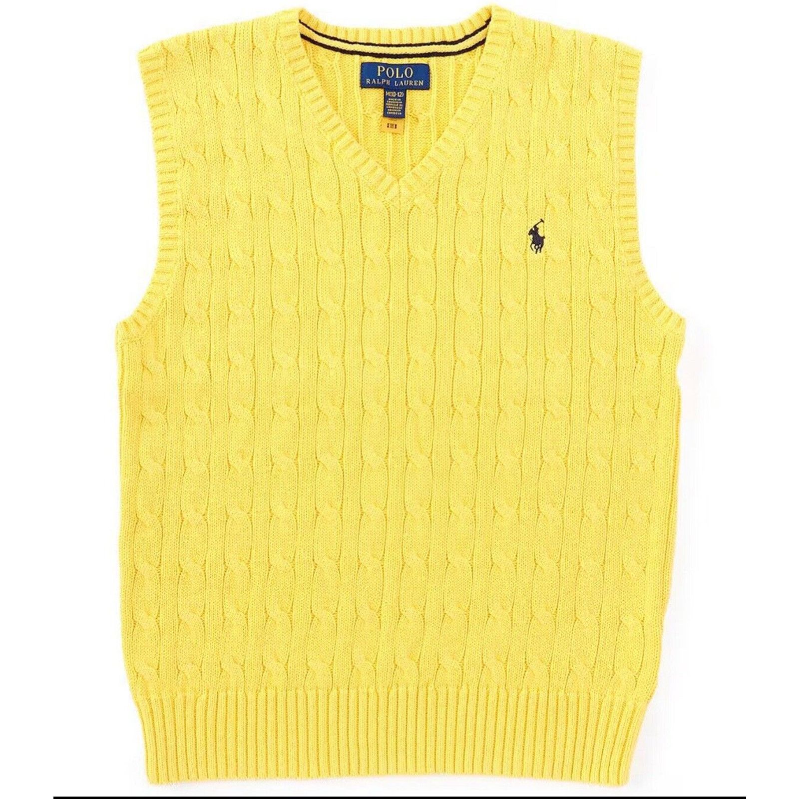 Polo Ralph Lauren New Polo Ralph Lauren Cotton Sweater Vest Big kids 8-20 L Size L / US 10 / IT 46 - 1 Thumbnail