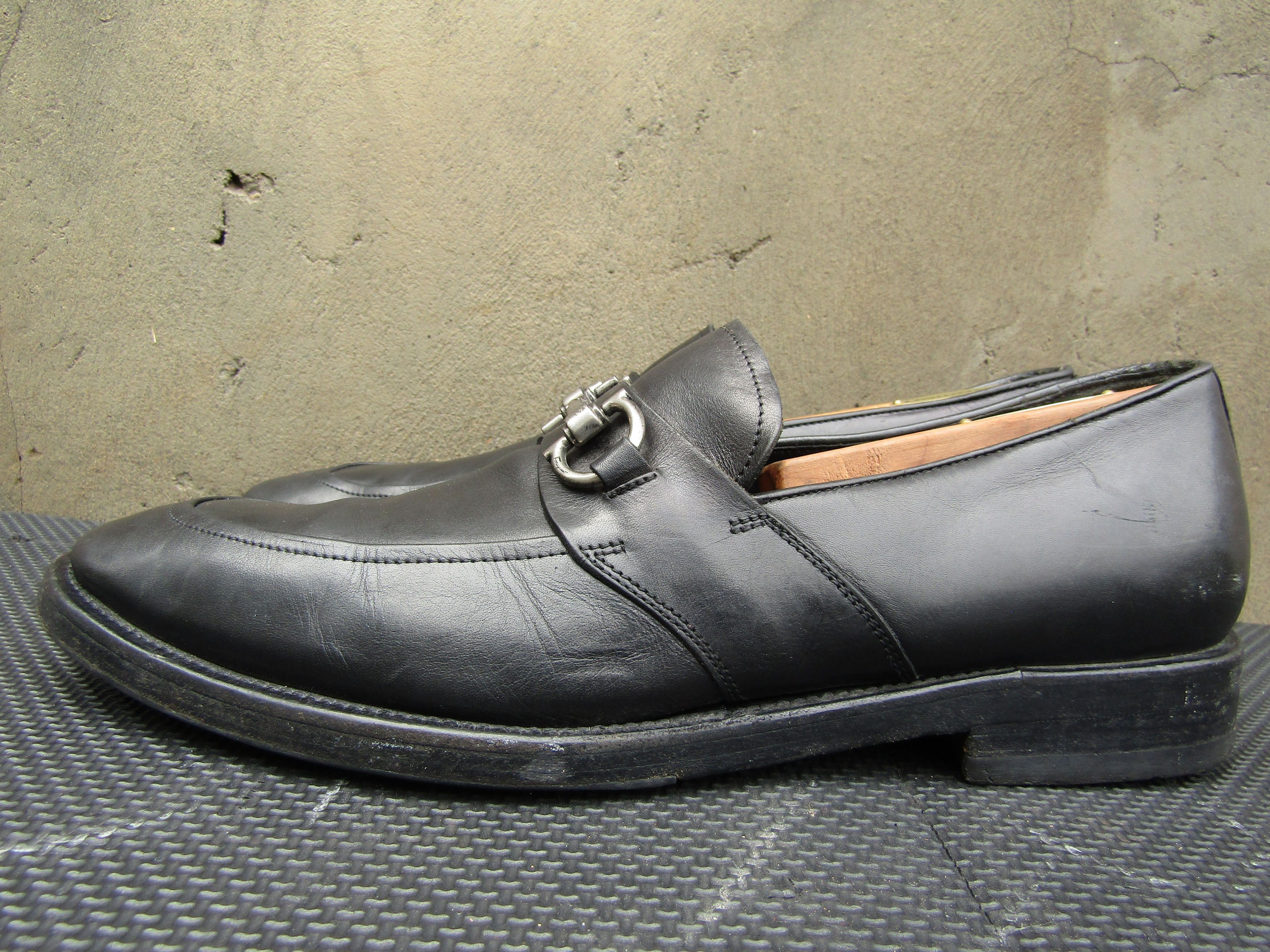 Salvatore Ferragamo Salvatore Ferragamo Mens JAZZ Gancini Silver Bit Loafers Size US 8 / EU 41 - 5 Thumbnail
