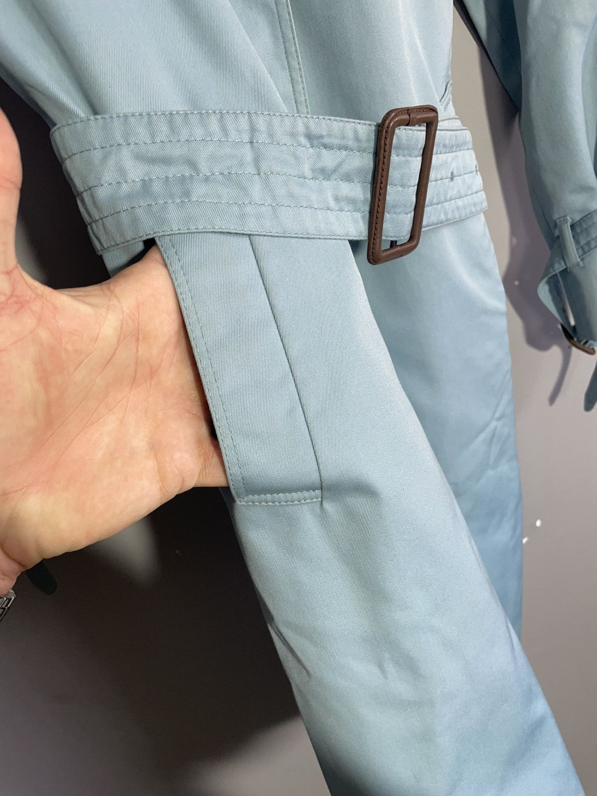 Aquascutum × Vintage Luxury Aquascutum Blue Trench Coat size 8R Size S / US 4 / IT 40 - 11 Thumbnail