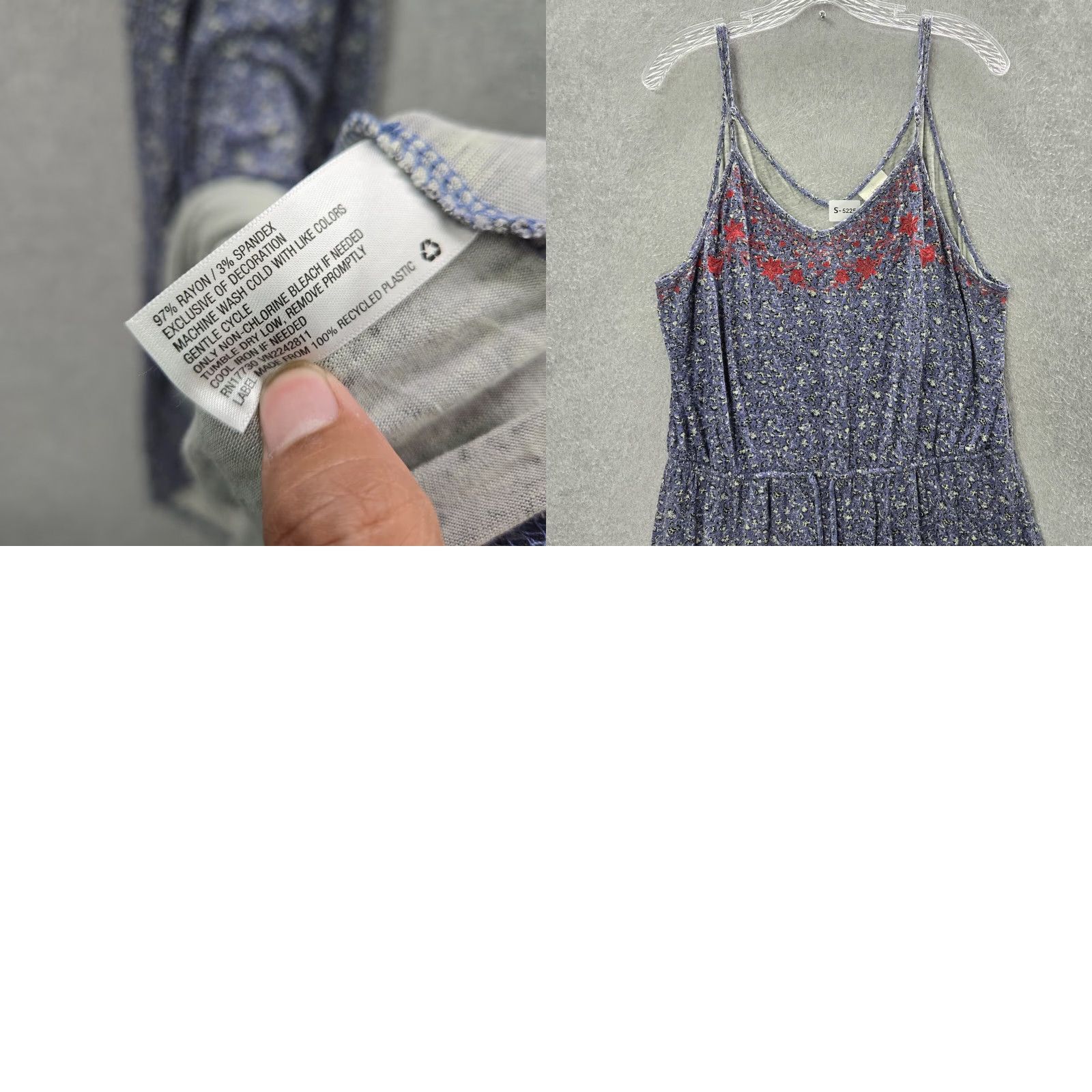 knox rose blue dress Rails | Juni Dress - Azure Jasmine | Premium Linen | Size XL main image 1