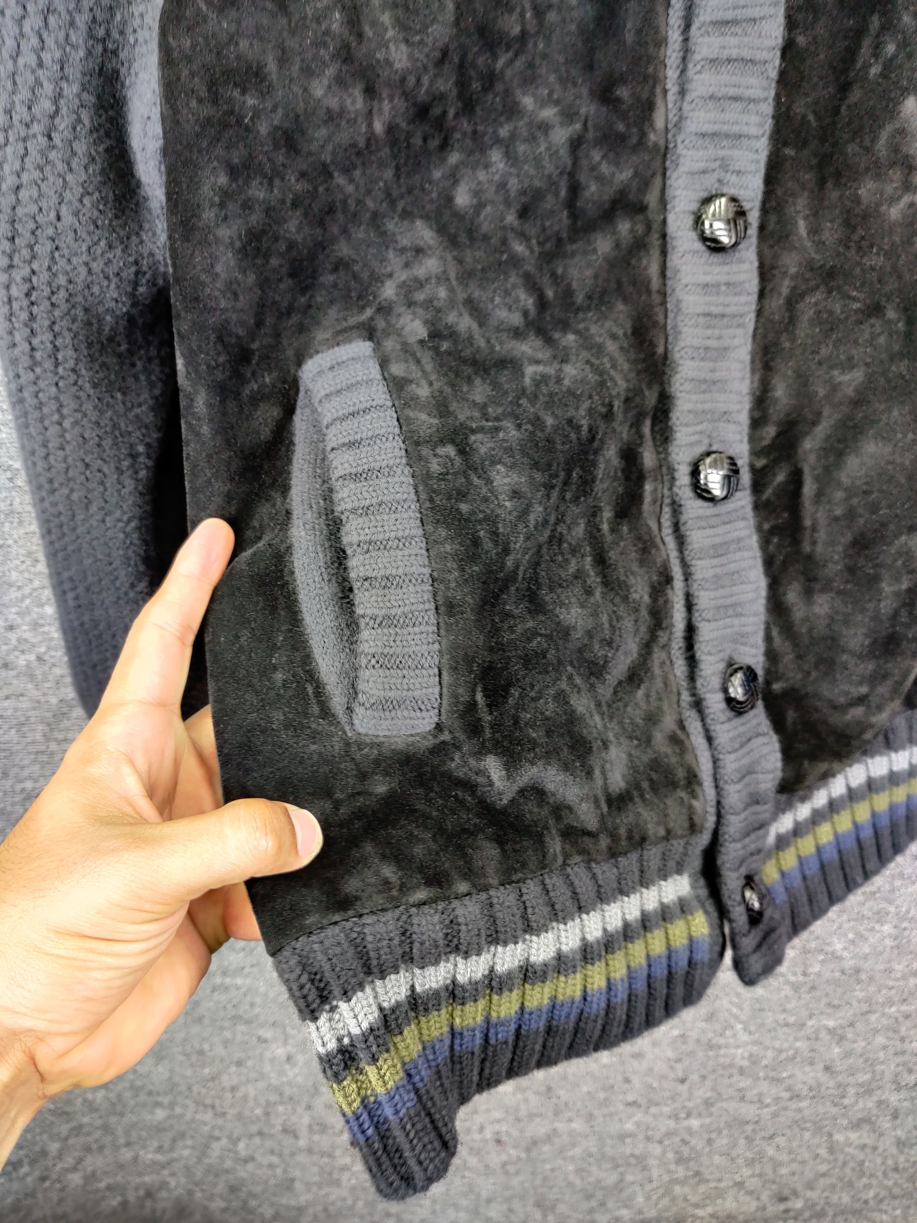 Paul Smith Paul Smith Cowhide Leather Suede Knit Jacket Size US M / EU 48-50 / 2 - 7 Thumbnail