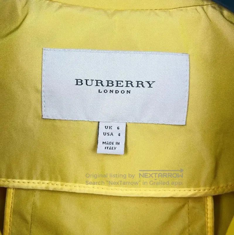 Burberry Burberry Yellow Women's Spring Jacket. Size S / US 4 / IT 40 - 6 Thumbnail
