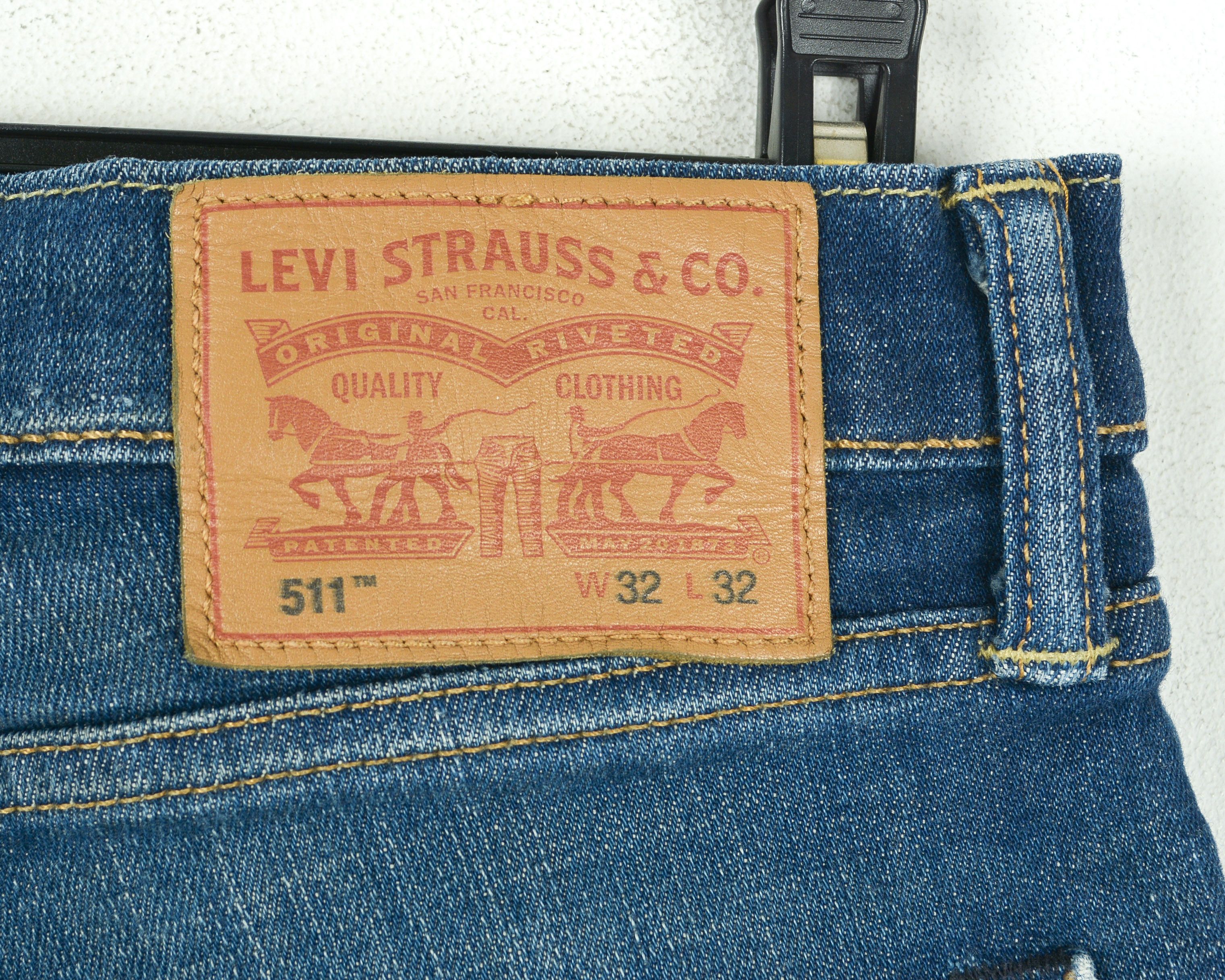 Levi's 511 W32 L32 Jeans Denim Pants Trousers Skinny Zip Fly Size US 32 / EU 48 - 6 Thumbnail