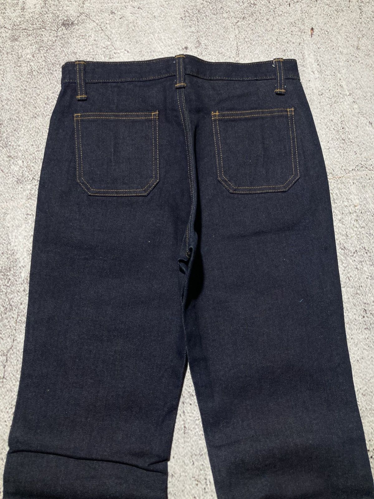 Japanese Brand 2000s Et-Boite Button Raw Denim Bootcut Flared Jeans Lgb Size US 26 / EU 42 - 14 Thumbnail