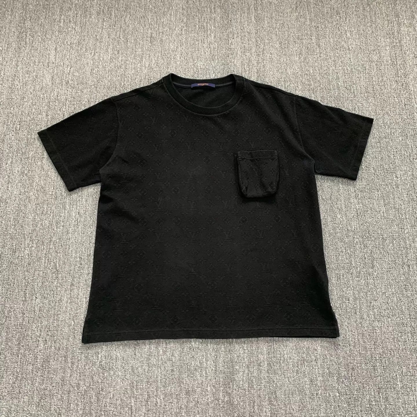 Louis Vuitton LV Black Monogram Pocket Short Sleeve XL 95 New Size US XL / EU 56 / 4 - 1 Thumbnail