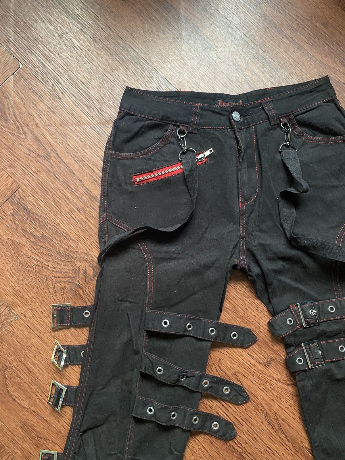If Six Was Nine Deorart Bondage Flare Pants Size US 28 / EU 44 - 4 Thumbnail