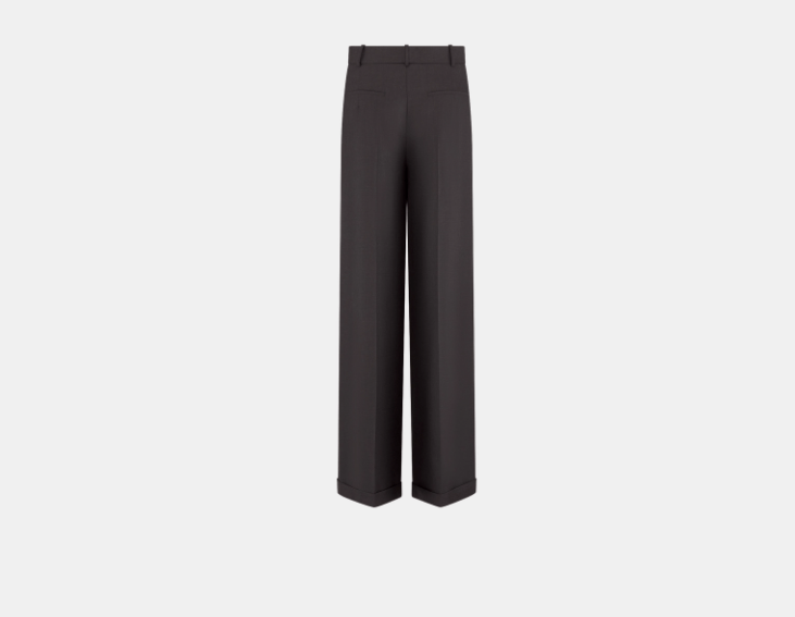 Dior o1w1db10925 441P24 Wide-Leg Pant in Gray Size 27" / US 4 / IT 40 - 2 Thumbnail