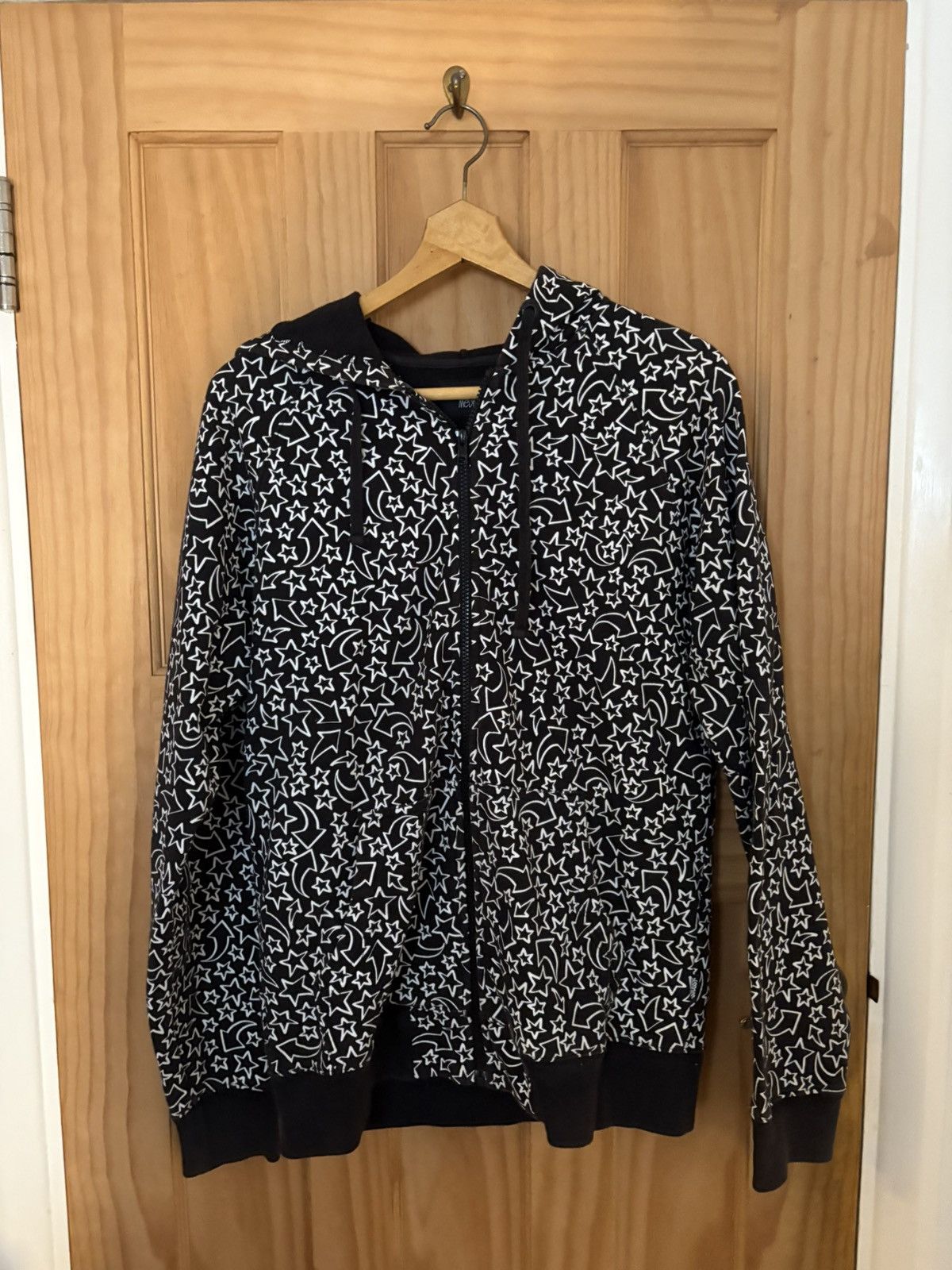 Vintage Stussy Black Stars Hoodie