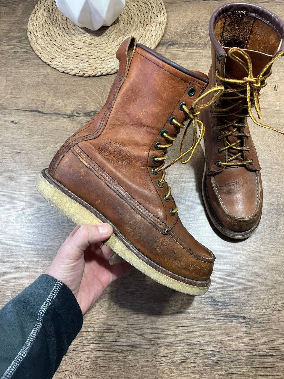 Red Wing Red Wing 877 Heritage Work Boots USA Size 4.5 eur 36D Size US 4.5 / IT 34.5 - 3 Thumbnail