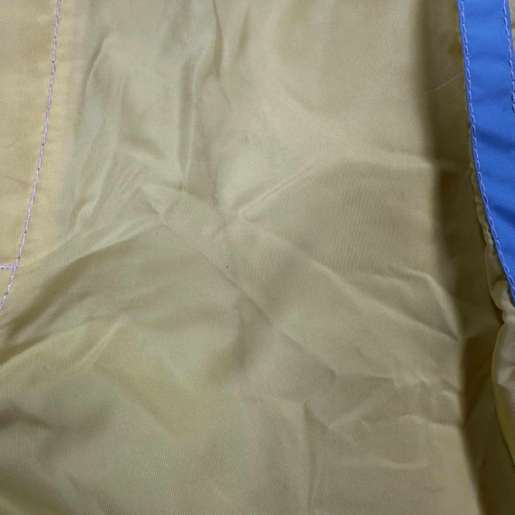 Vintage Birdwell Beach Britches Shorts Mens 26 Yellow Blue Board Surf Trunks USA Size US 27 - 3 Thumbnail