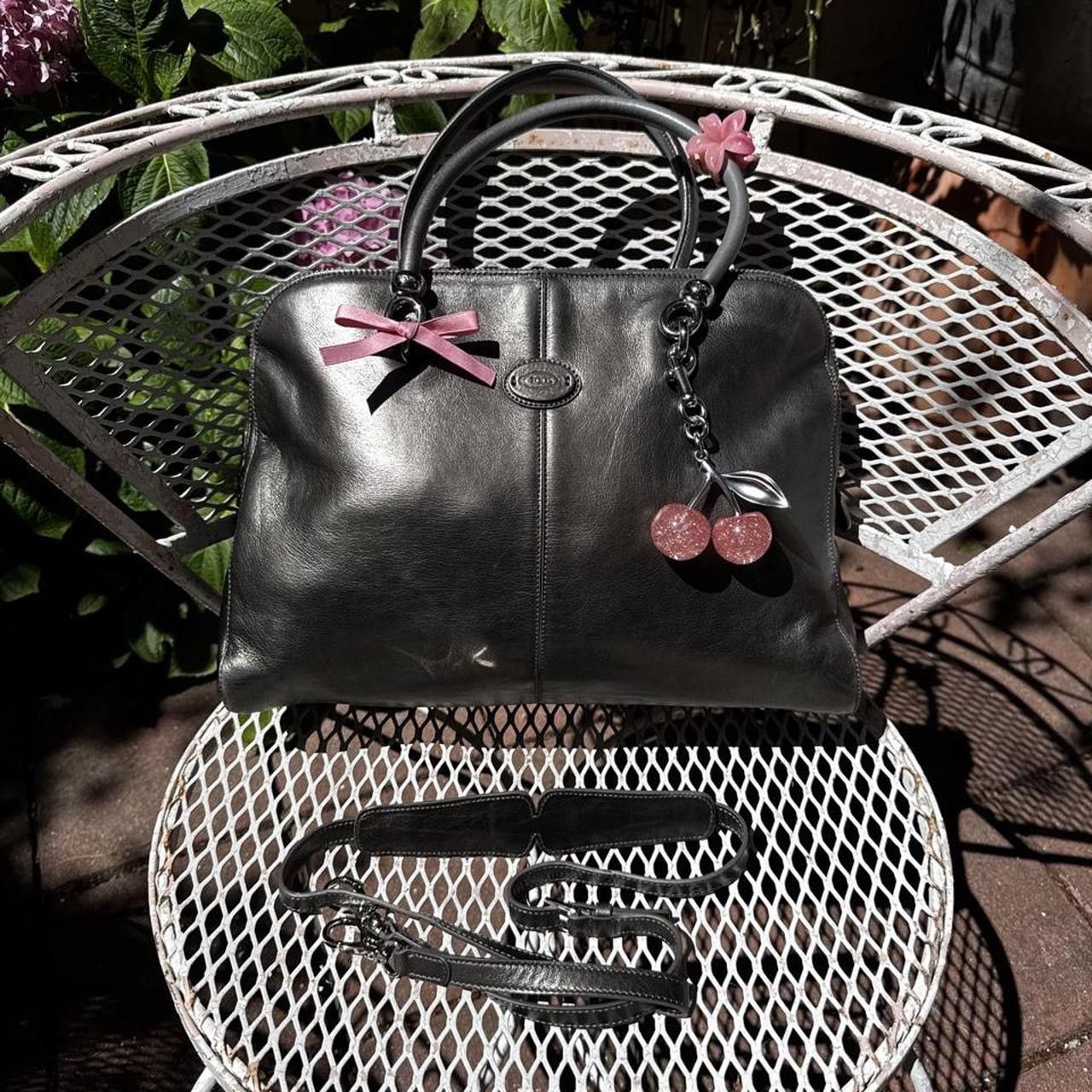 Tod's Tod’s Dark Metallic Leather Bowler Bag Size ONE SIZE - 1 Thumbnail