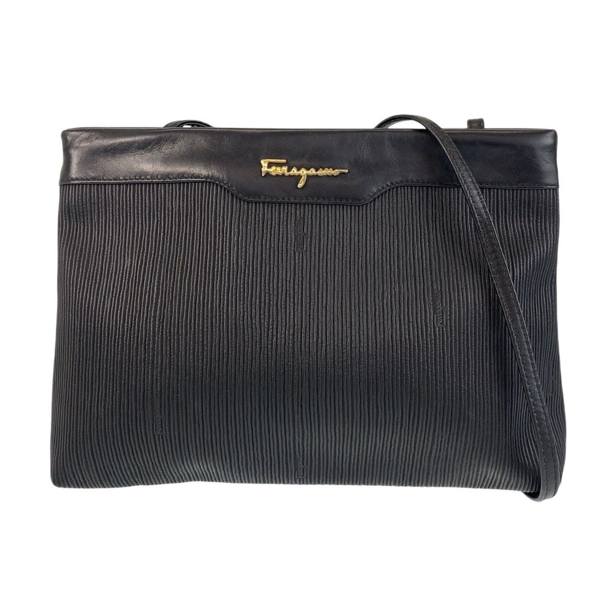 Salvatore Ferragamo Salvatore Ferragamo Leather Shoulder Bag Leather Shoulder Bag in Black, Women's