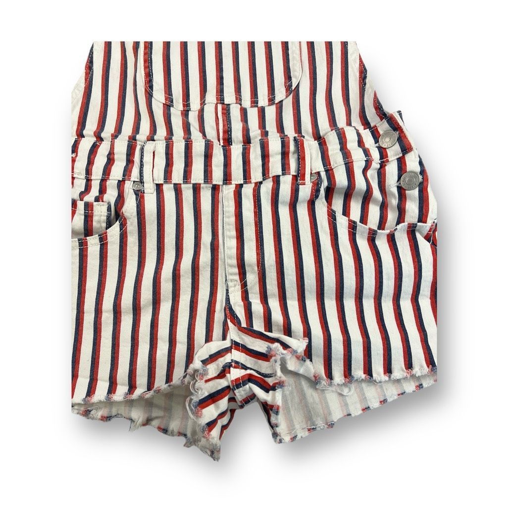 Almost Famous Almost Famous Striped Shortalls Size 7 Size 28" / US 6 / IT 42 - 3 Thumbnail