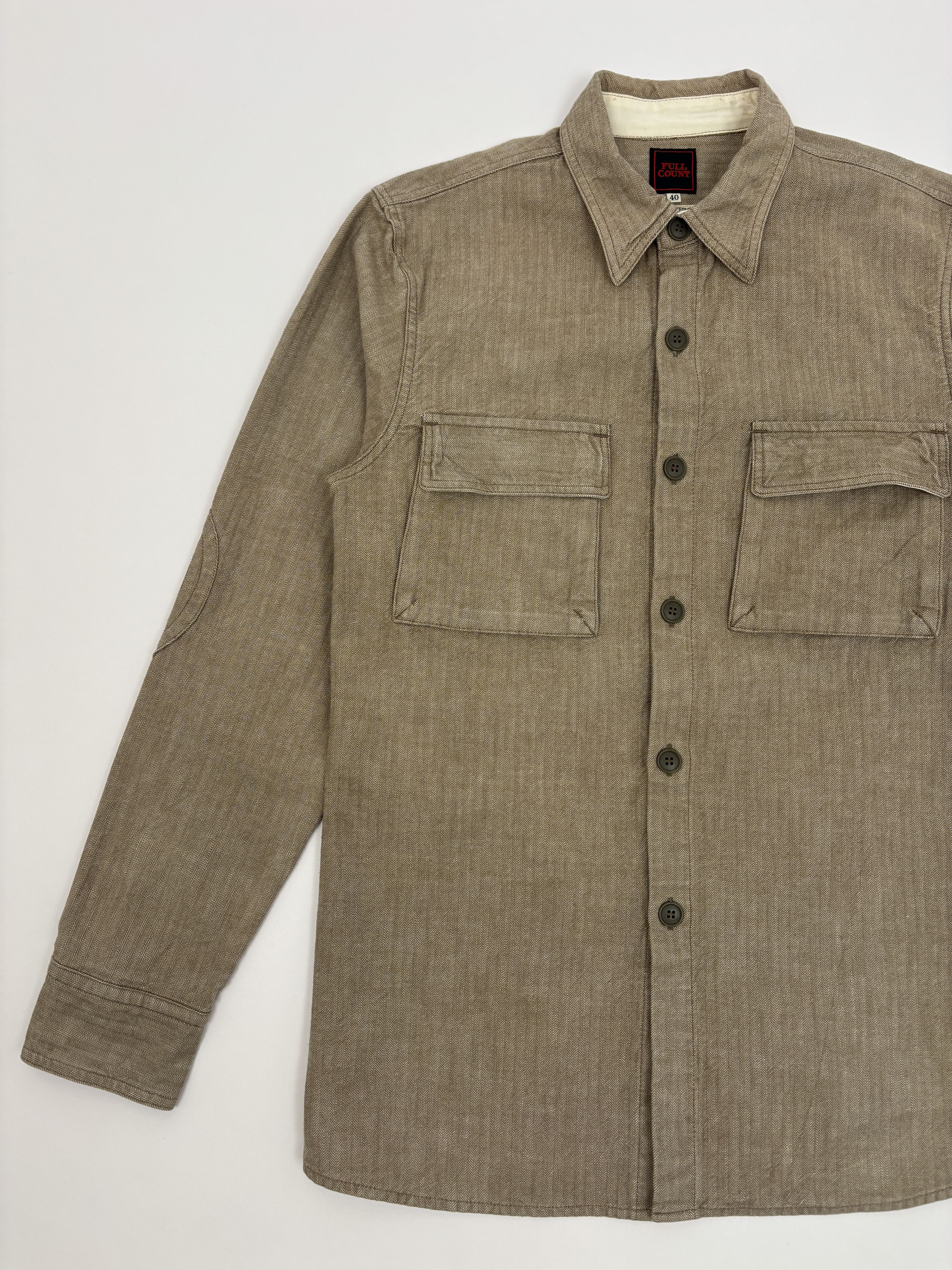 Full Count & Co. Fullcount Herringbone Work Shirt Size US L / EU 52-54 / 3 - 3 Thumbnail