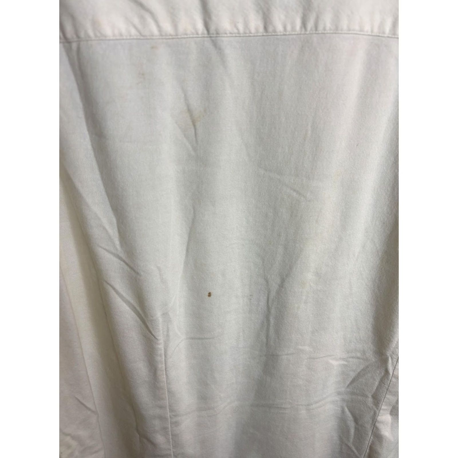 Logo 7 D&G Shirt Mens 36 White Button Down Long Sleeve Dress Classic Pocket Logo Size 36R - 6 Thumbnail