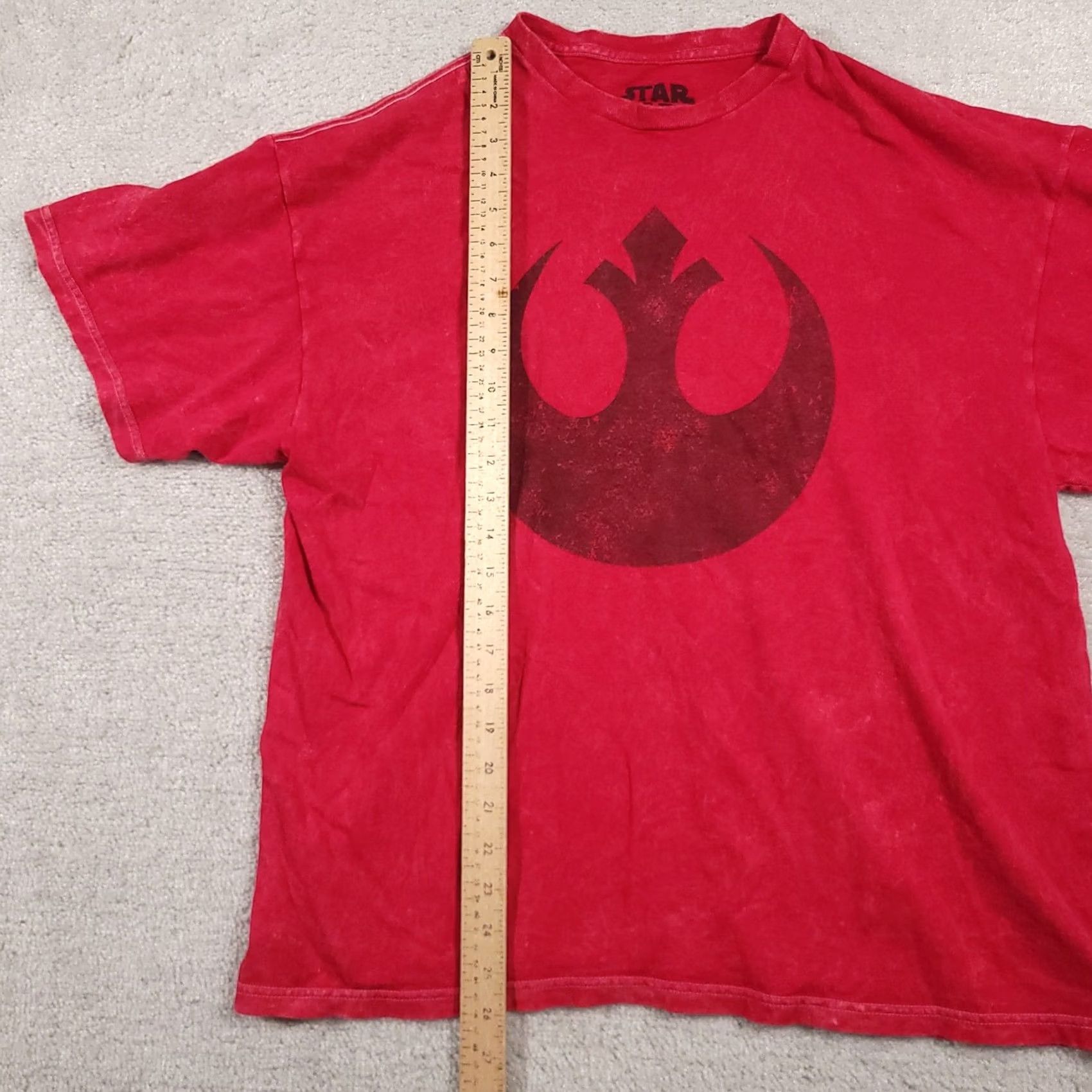Star Wars Star Wars Shirt Mens Large Red Rebel Alliance Logo Distressed Graphic Tee Movie Size US L / EU 52-54 / 3 - 7 Thumbnail